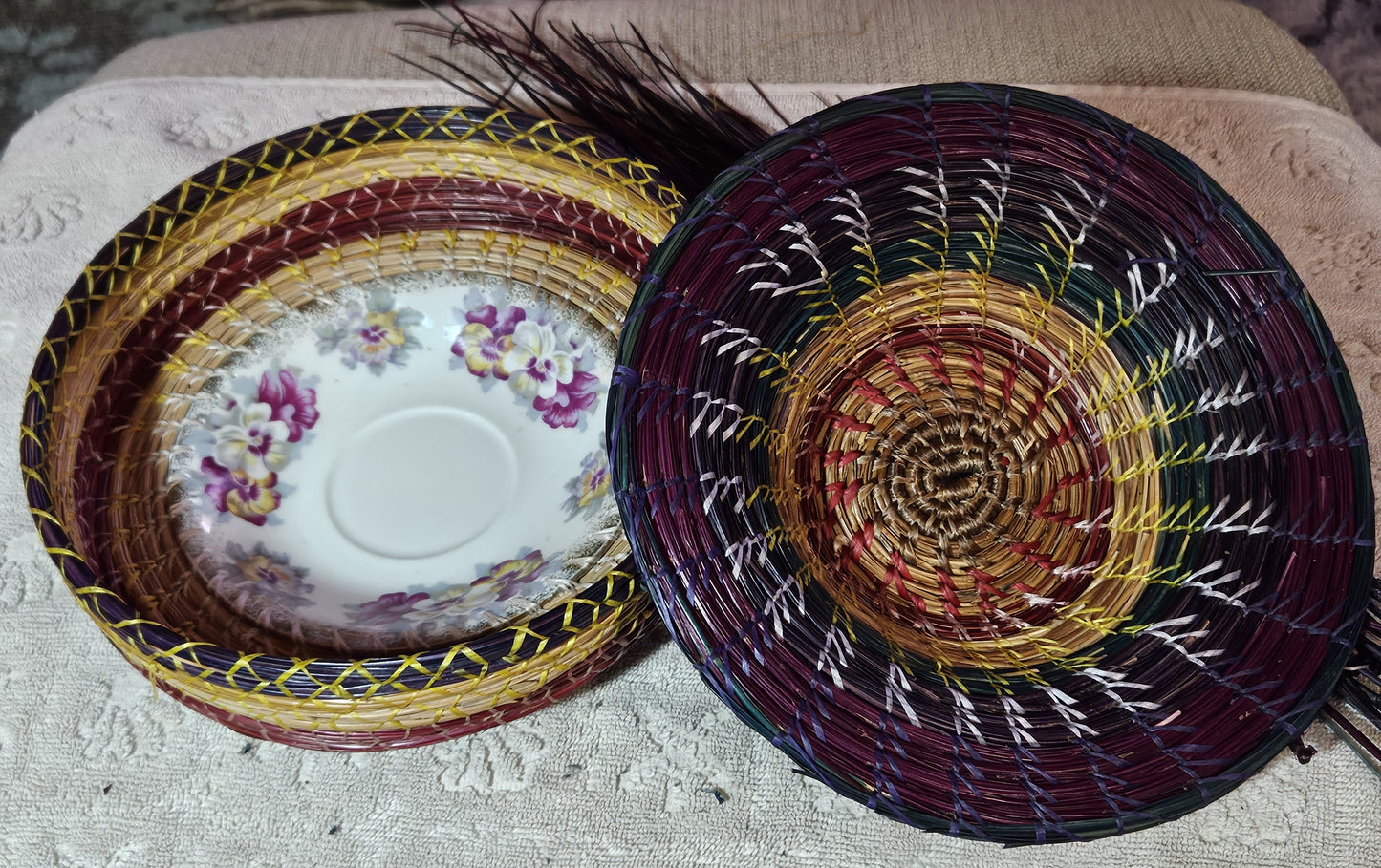 Exquisite Handcrafted Pine Needle Basket