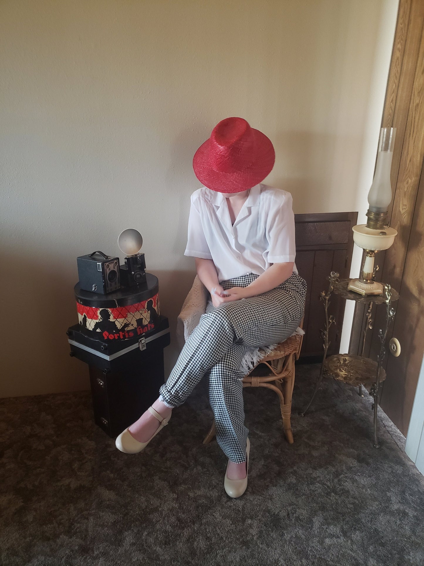 Vintage 1980’s J Hardin Houndstooth Jacket, Pant, and Skirt set