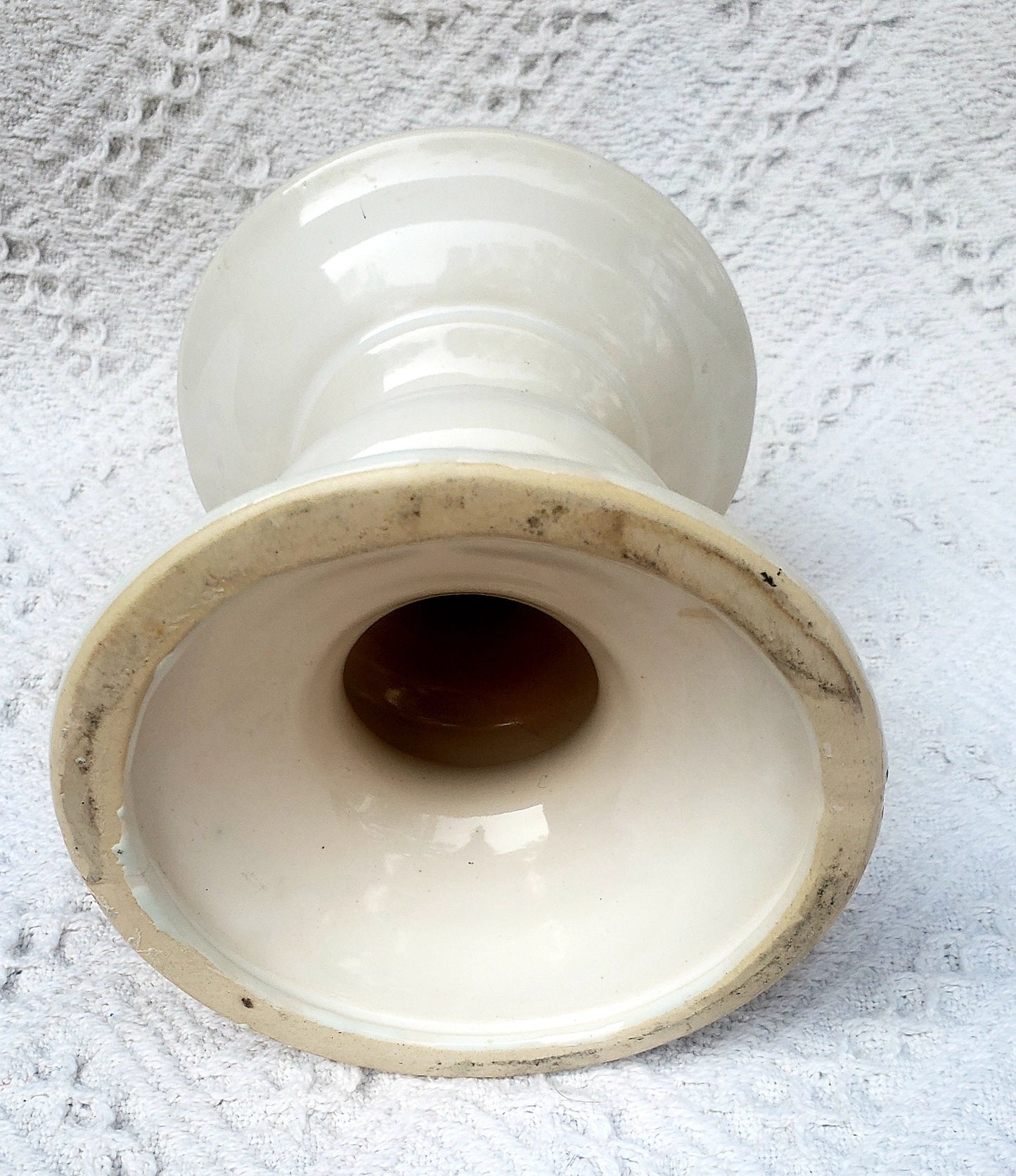Vintage Porcelain Pillar Candle Holder