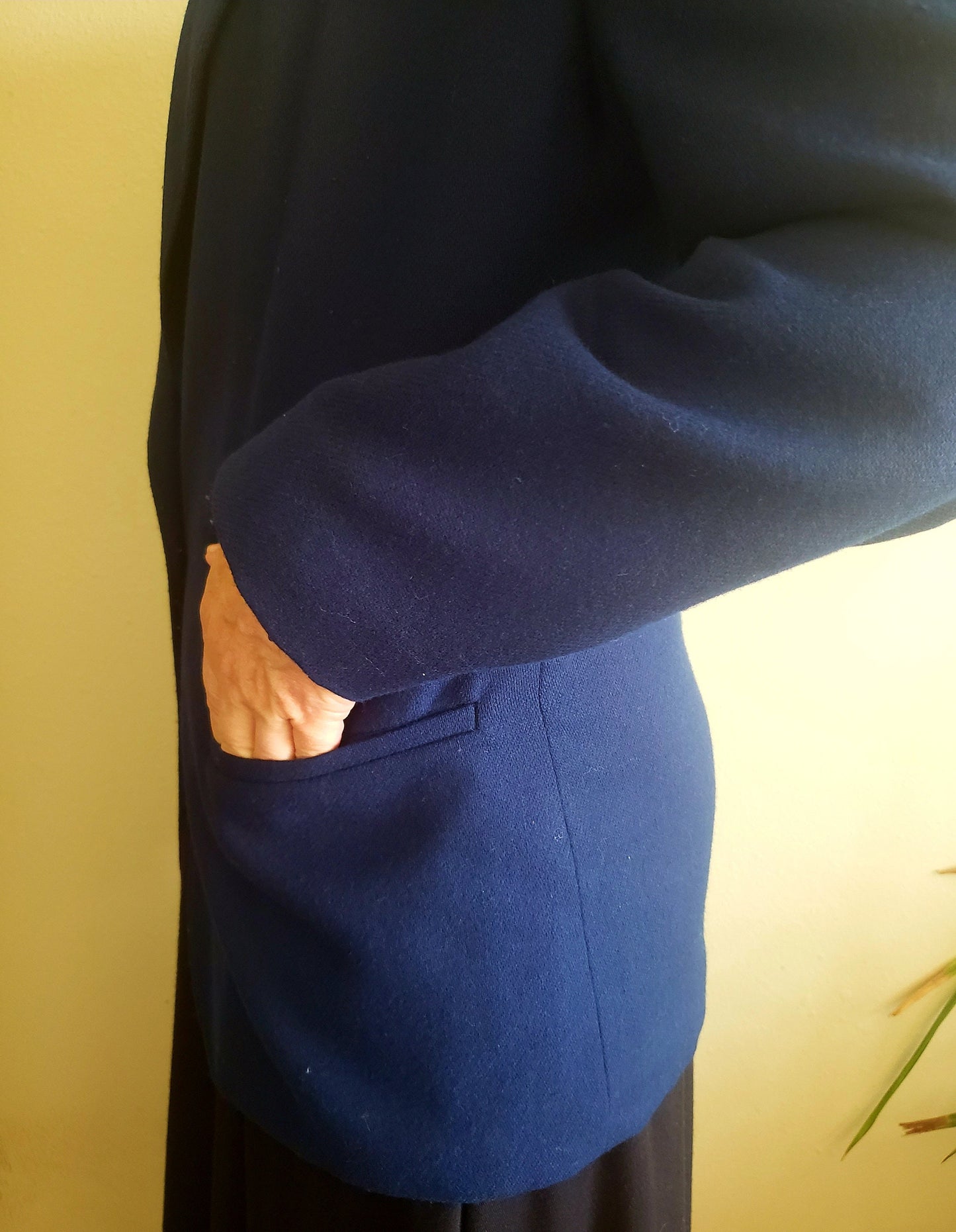 Navy Blue Wool Blazer by Worthington