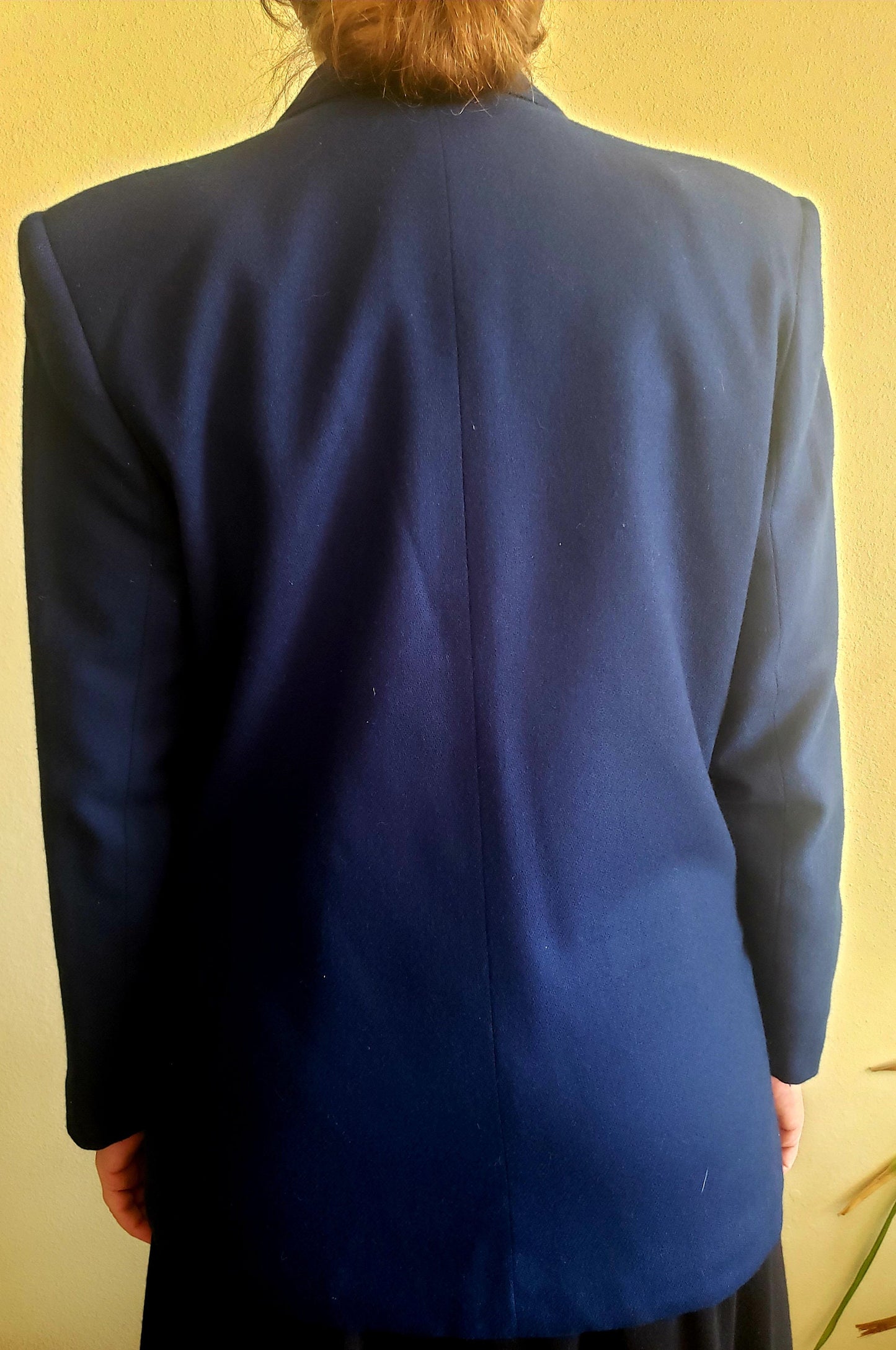 Navy Blue Wool Blazer by Worthington
