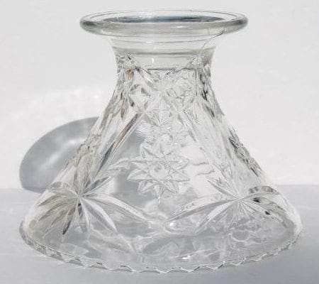 Vintage Anchor Hocking Early American Prescut Glass bowl/stand