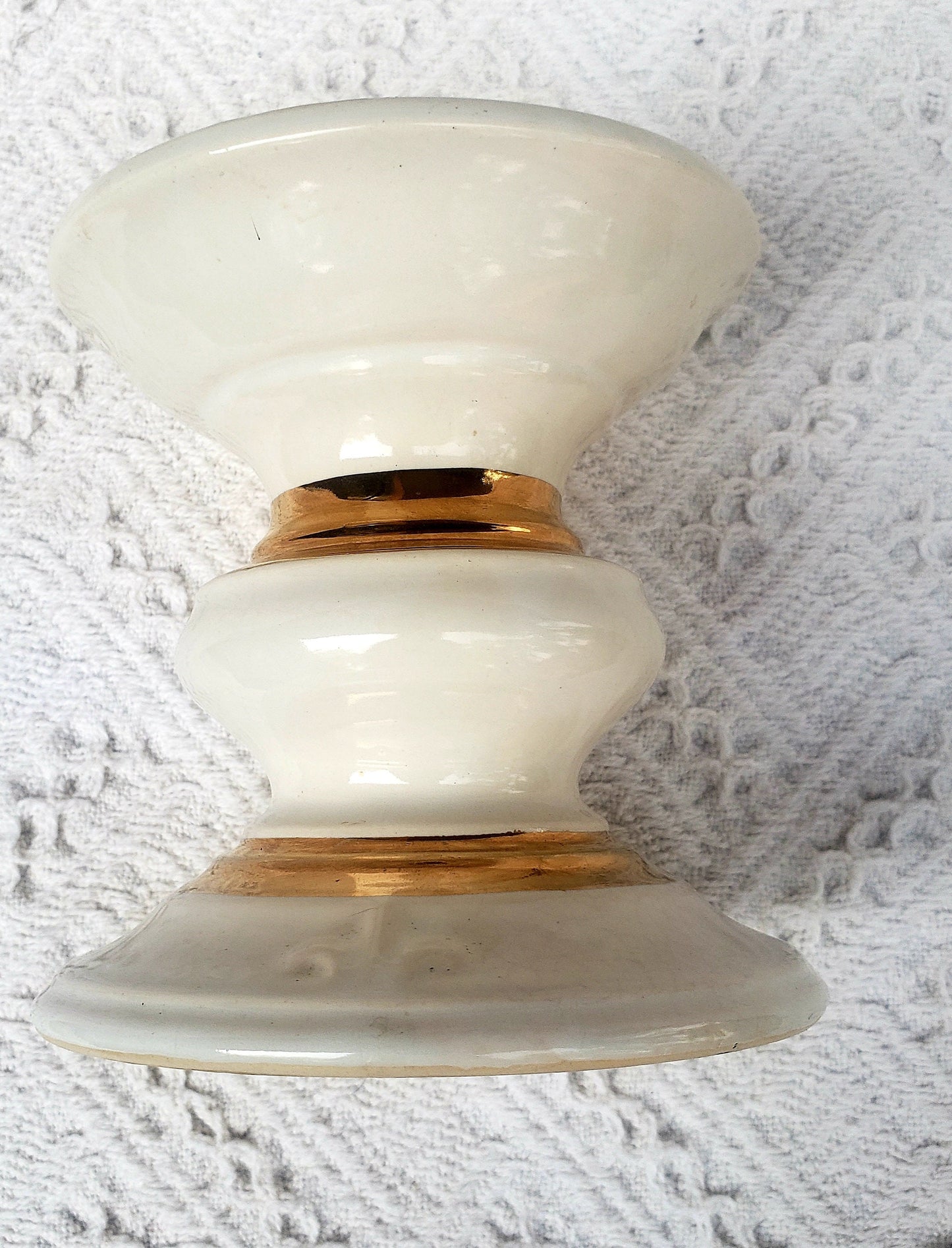 Vintage Porcelain Pillar Candle Holder