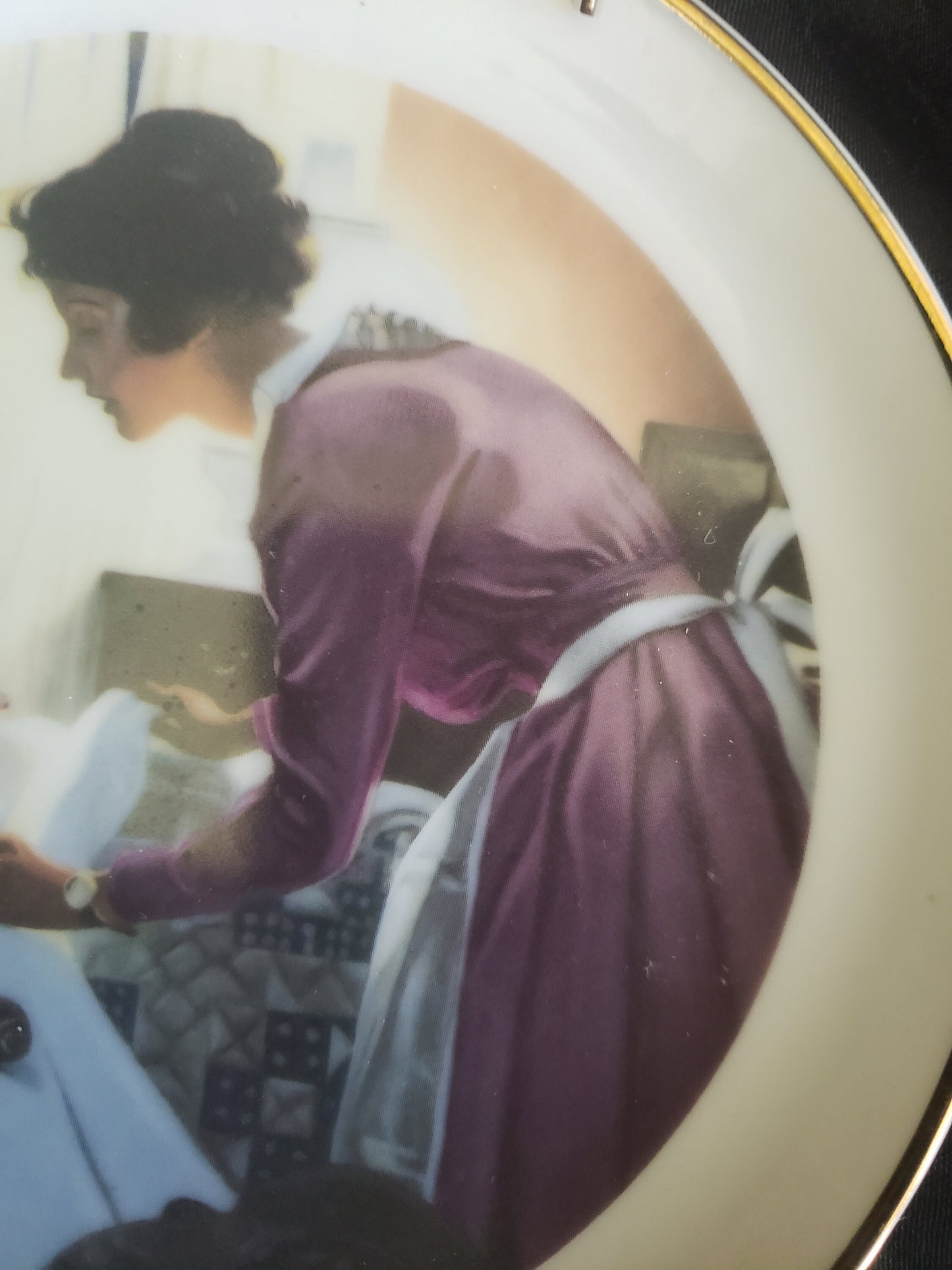Vintage Norman Rockwell Mother's Love Collectors Plate