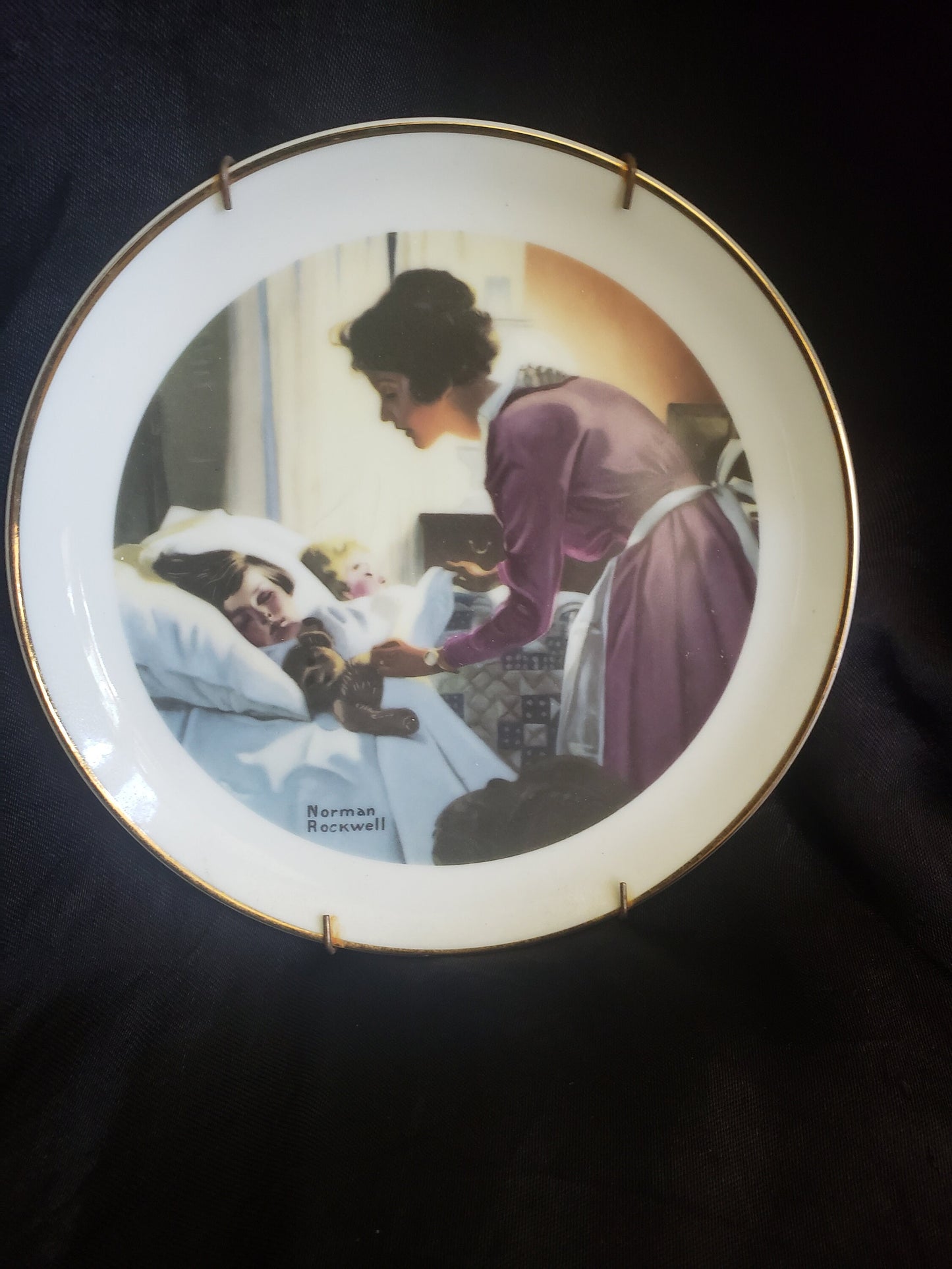 Vintage Norman Rockwell Mother's Love Collectors Plate