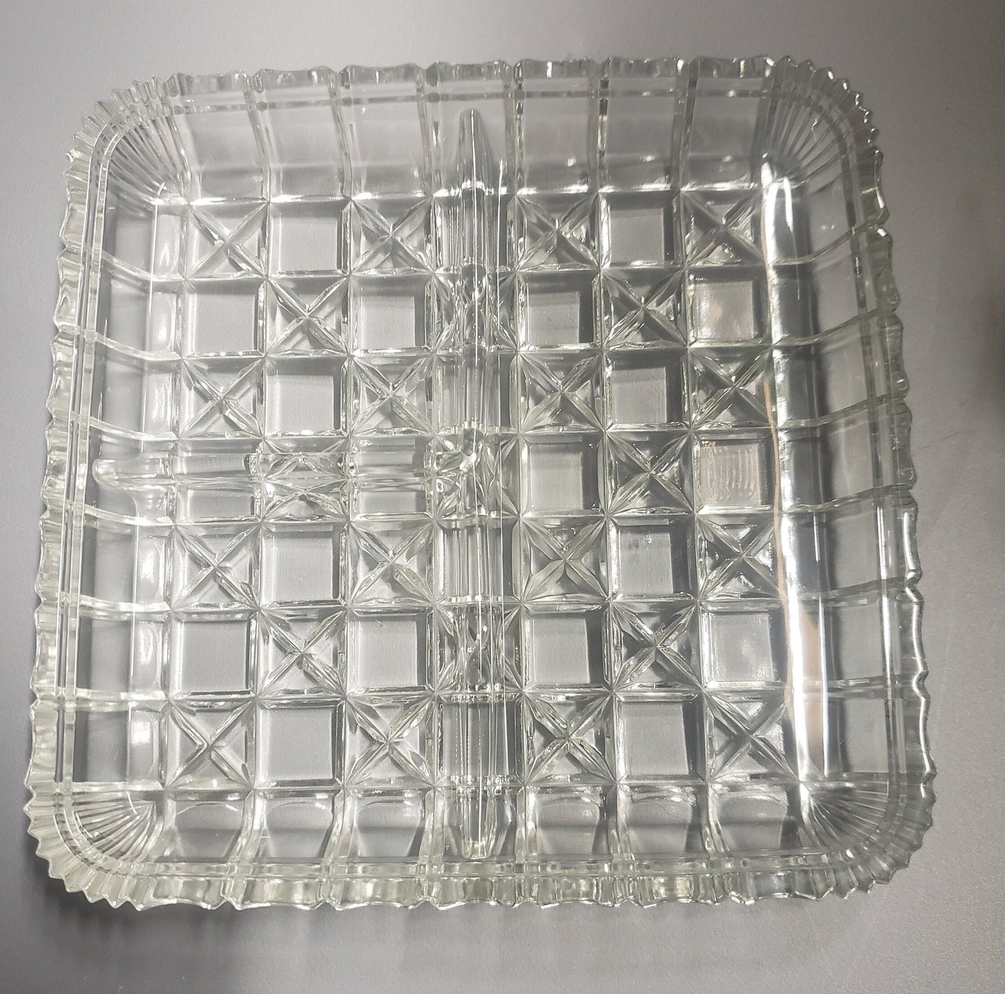 Vintage Hazel Atlas Glass Sandwich/Snack Dish