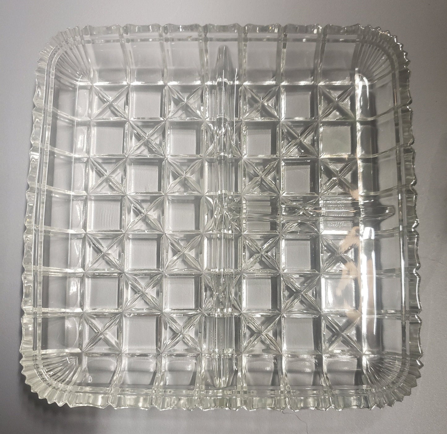 Vintage Hazel Atlas Glass Sandwich/Snack Dish