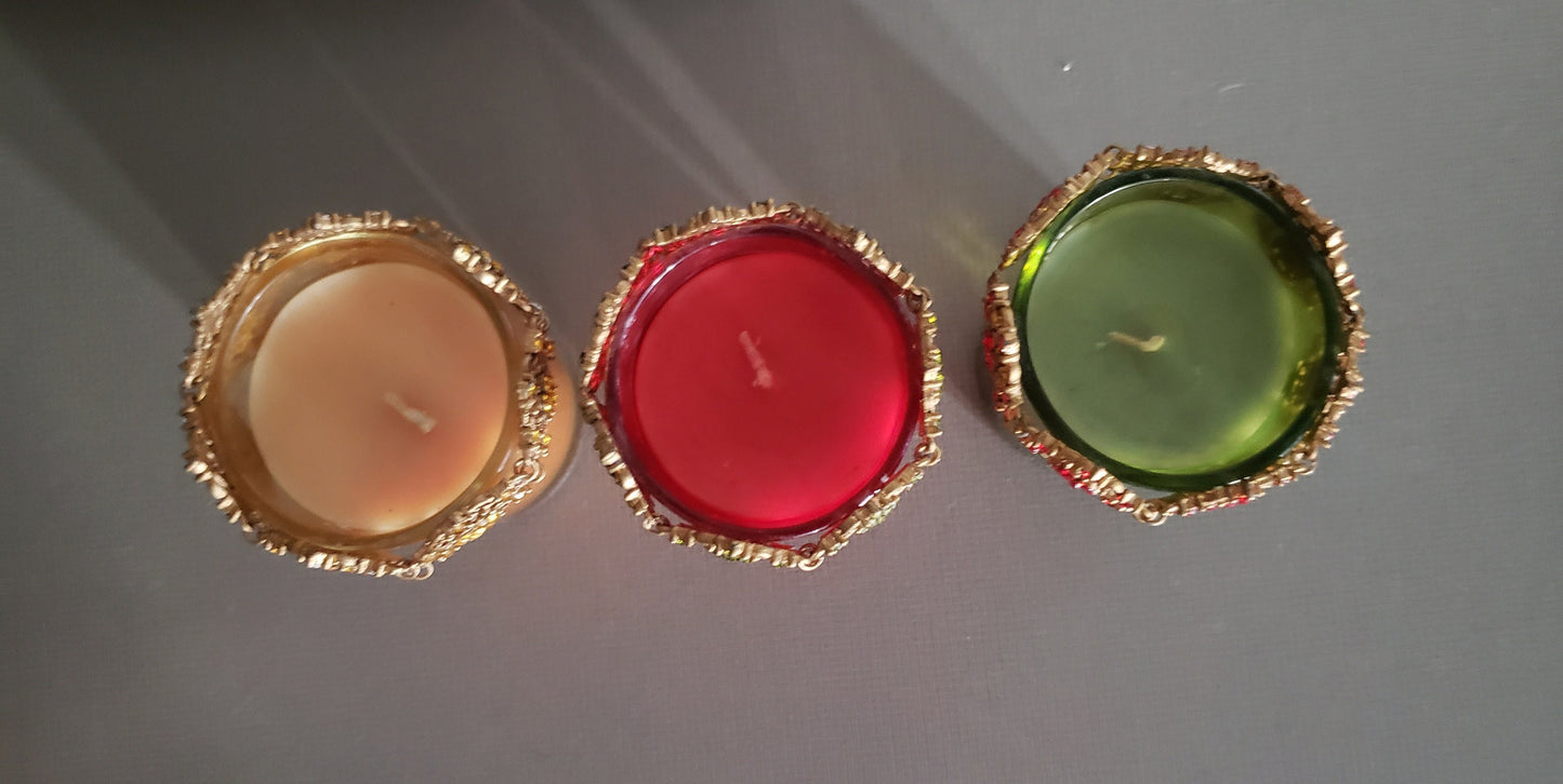 Vintage Scented Jeweled Candles