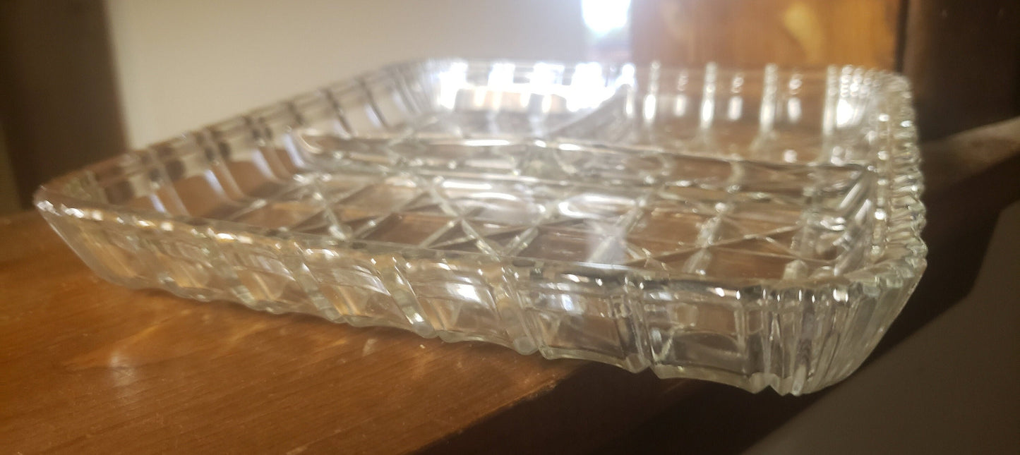 Vintage Hazel Atlas Glass Sandwich/Snack Dish