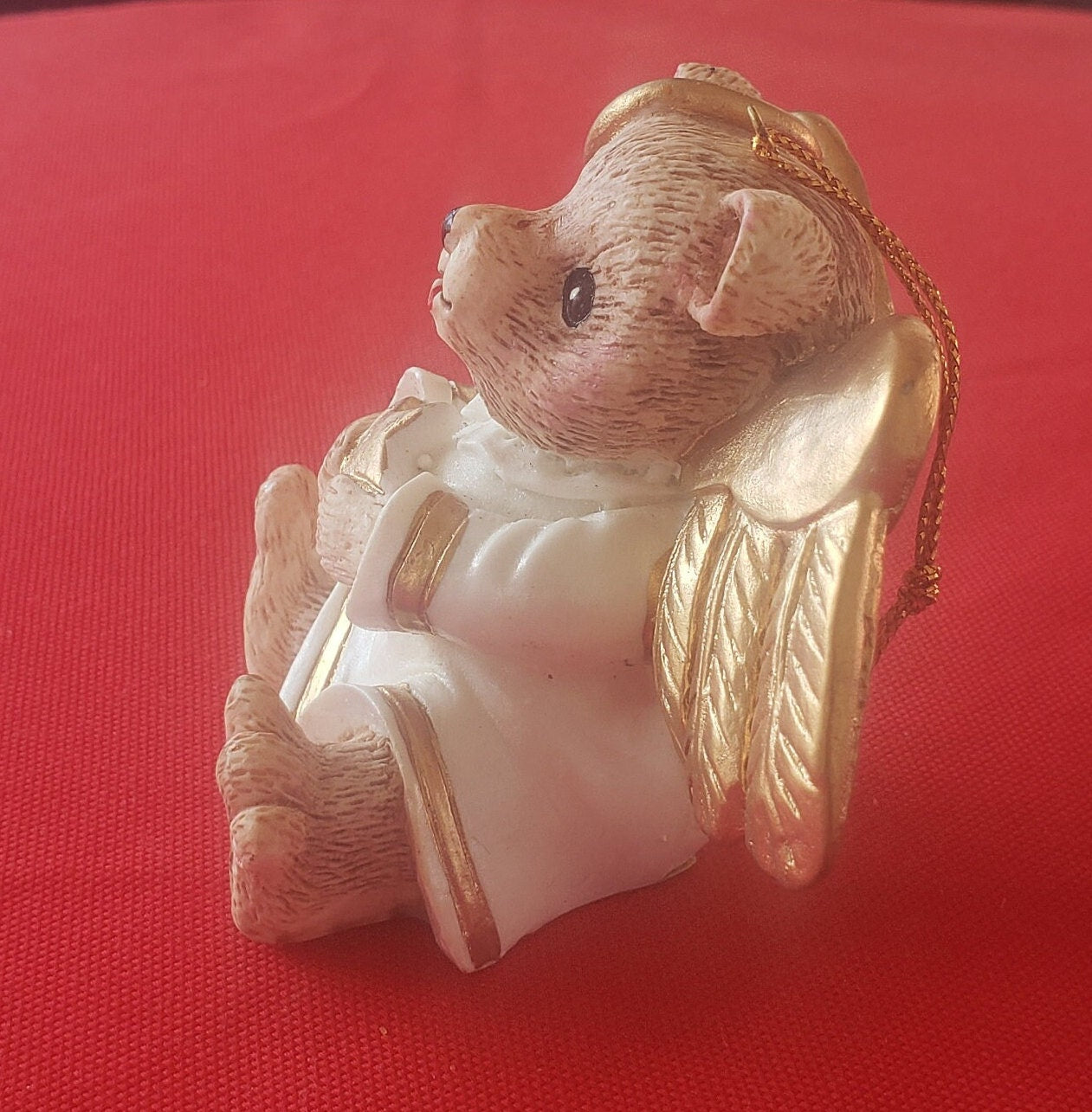 Adorable Angel Bear Christmas Ornament