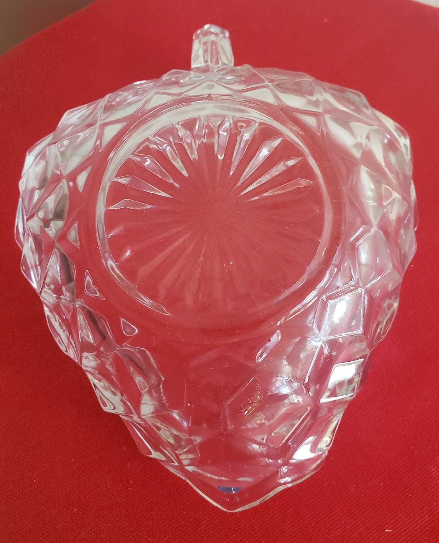 Fostoria American Three Sided Handled Nappy Bowl
