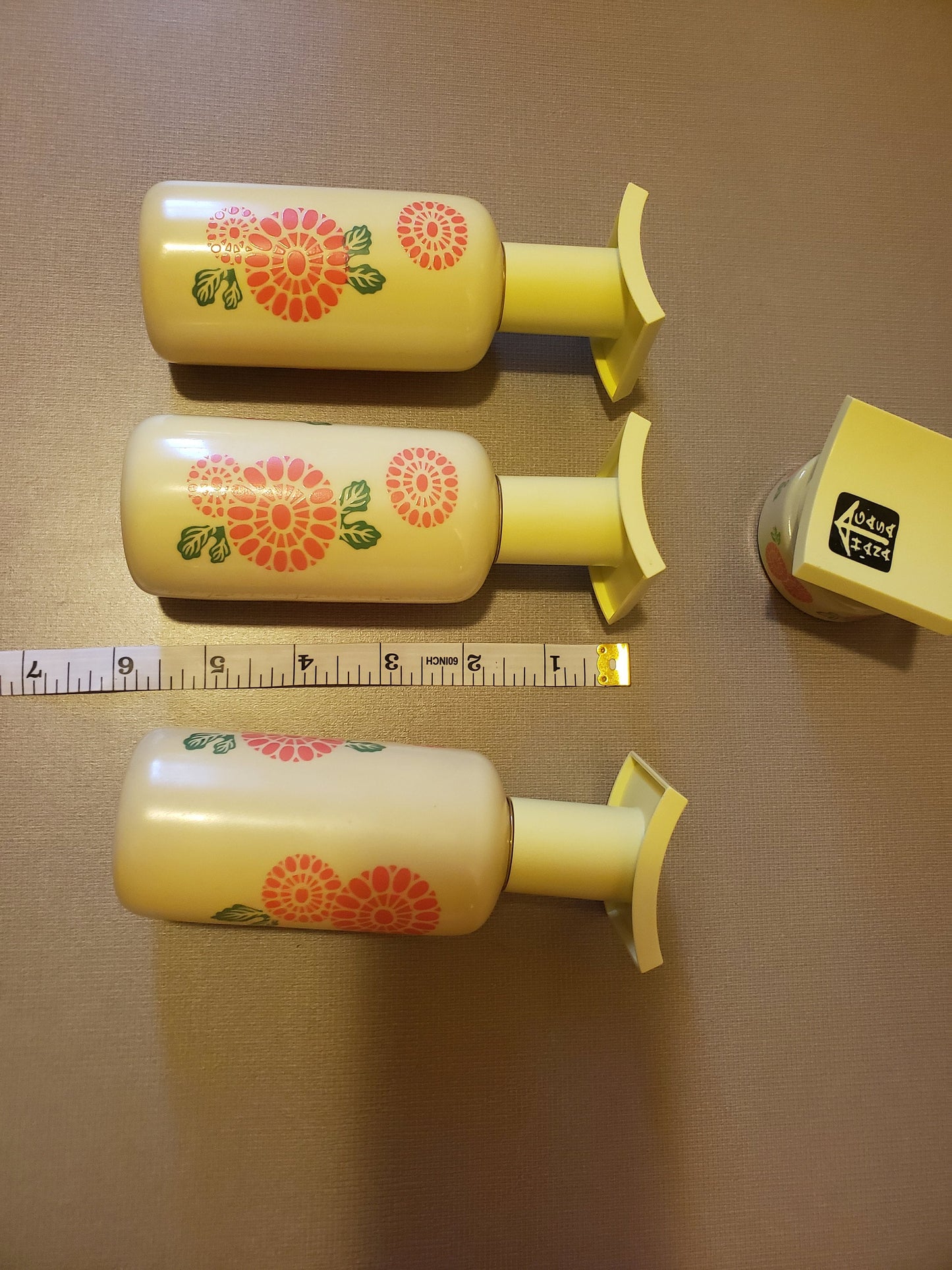 Vintage 1970s Hana Gasa Empty Bottles