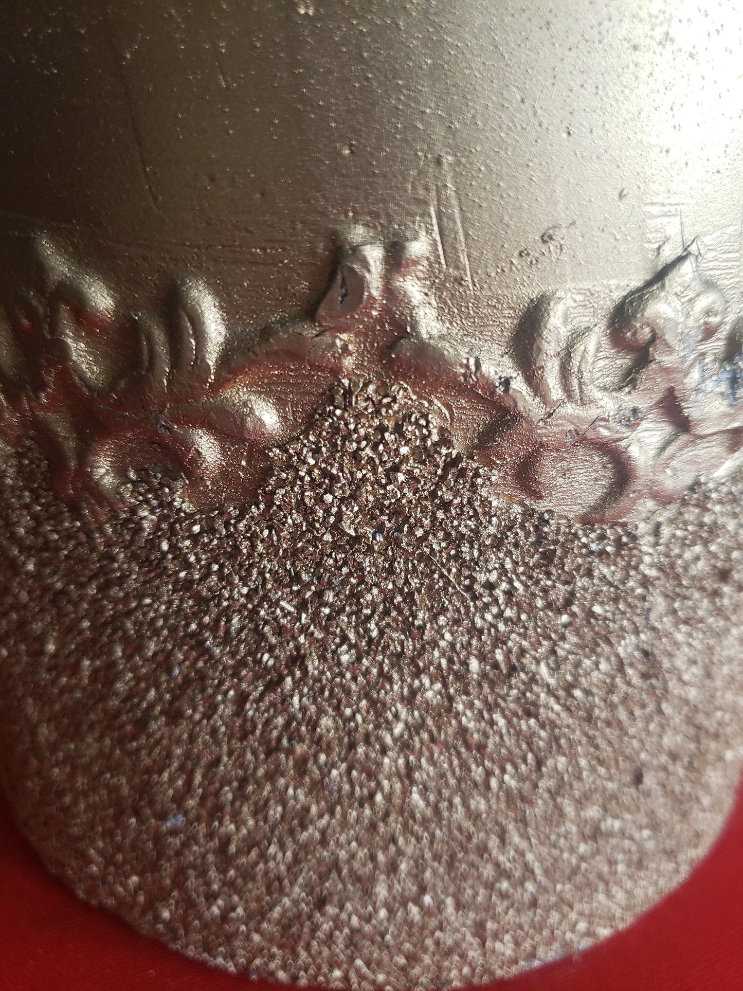Vintage Textured Gold 3 Wick Candle