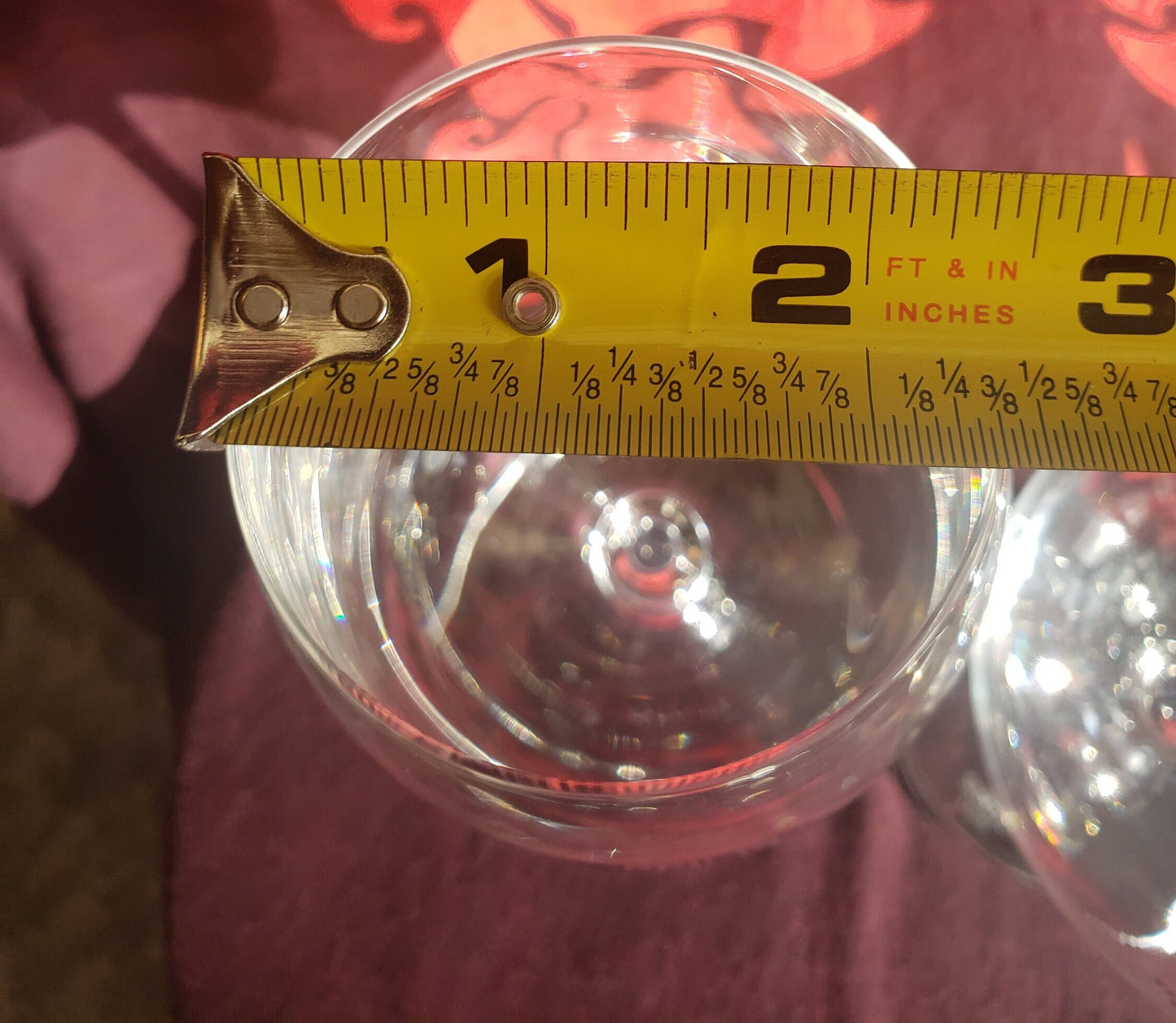 Vintage Pair Stölzle Lausitz Weinland Wine Glasses