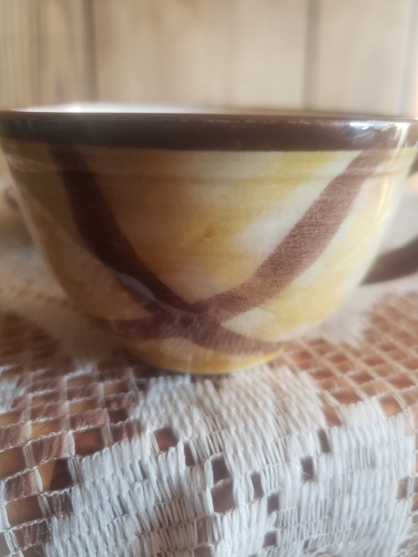 Vintage Vernonware Organdie Pattern Cup and Saucer Set