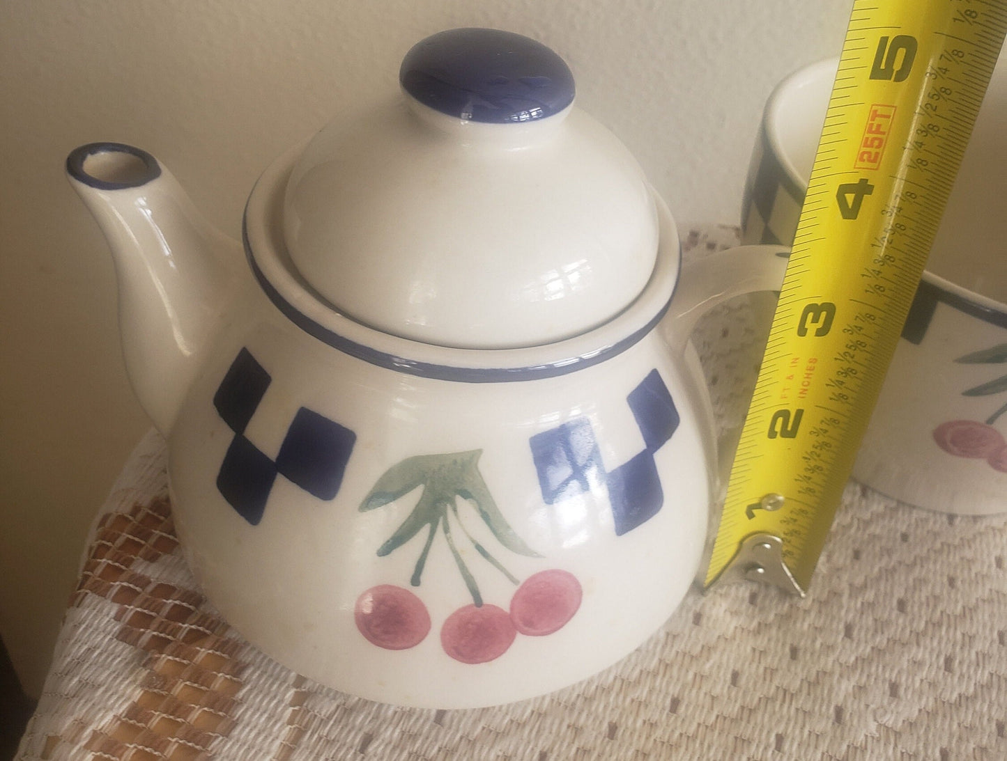 Stackable Tea for One Set - Chipped Rim