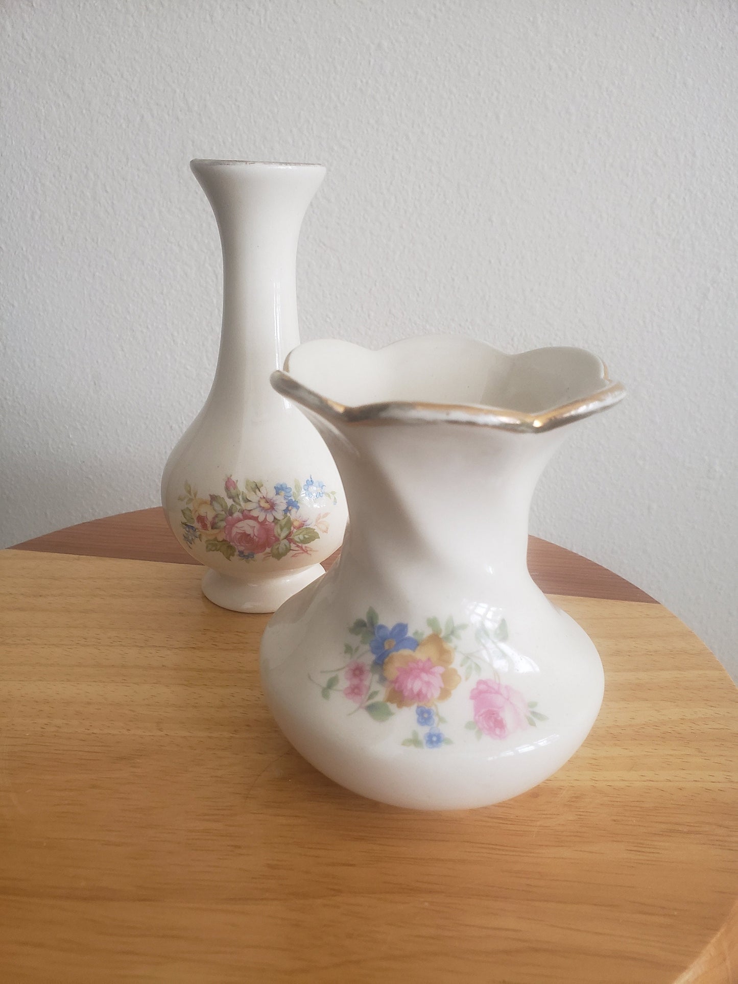 Vintage 4" and 6" Marco Pottery Bud Vases- Set of 2