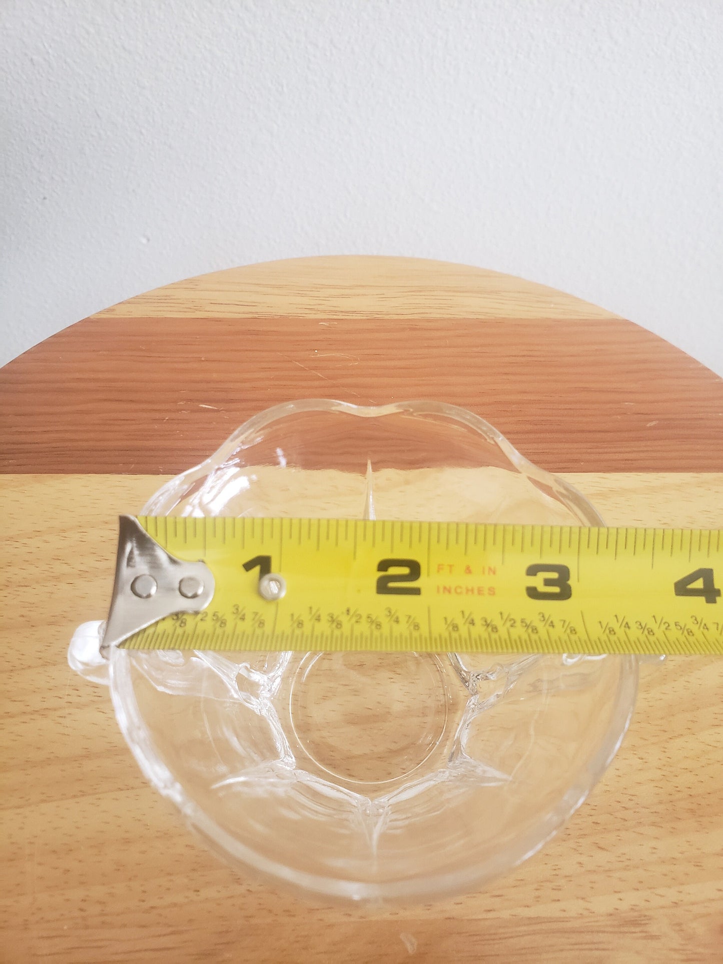 Vintage Clear Colonial Glass Mini Open Sugar Bowl