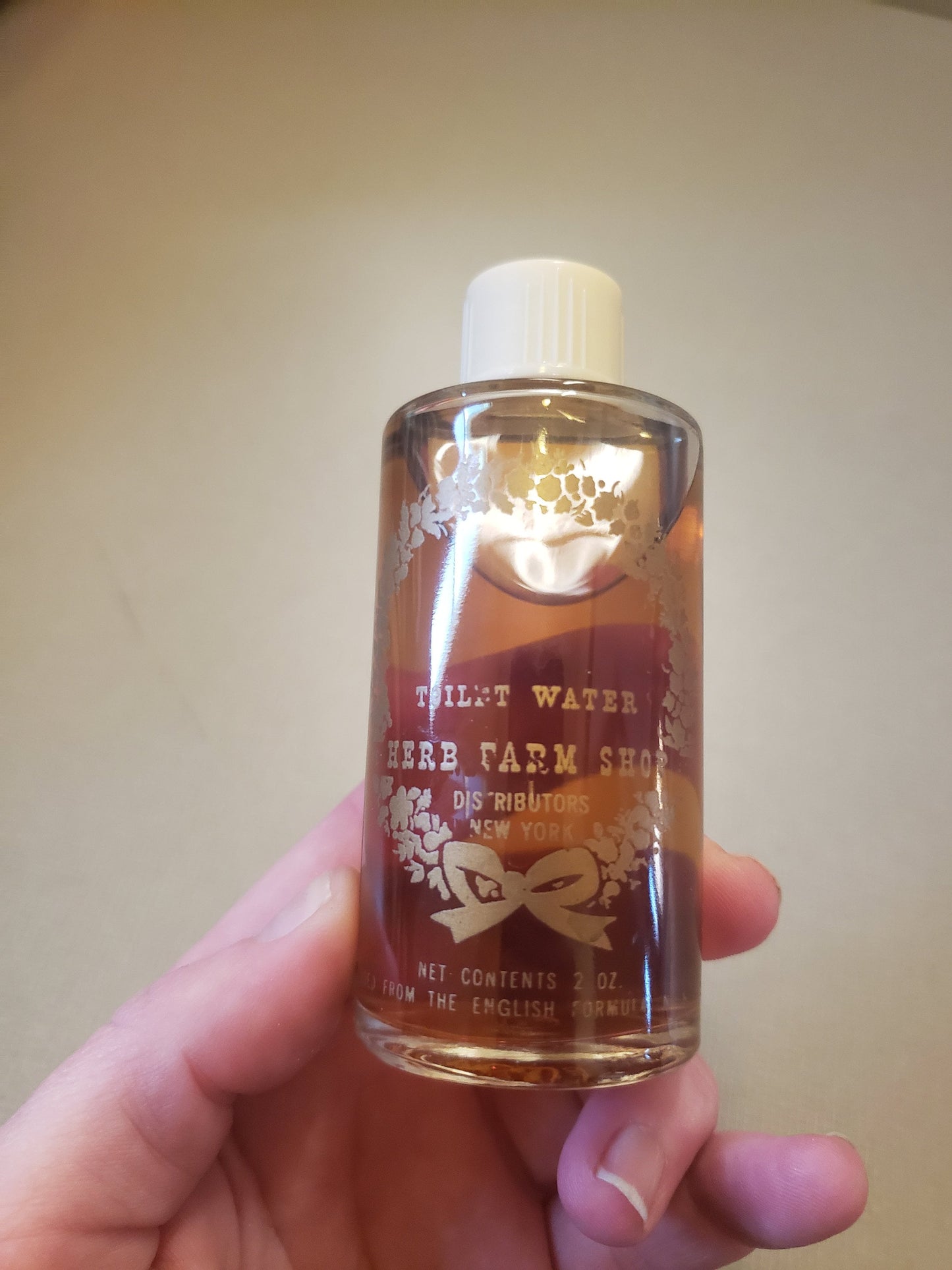 Vintage Herb Farm Shop Toilet Water Bottle