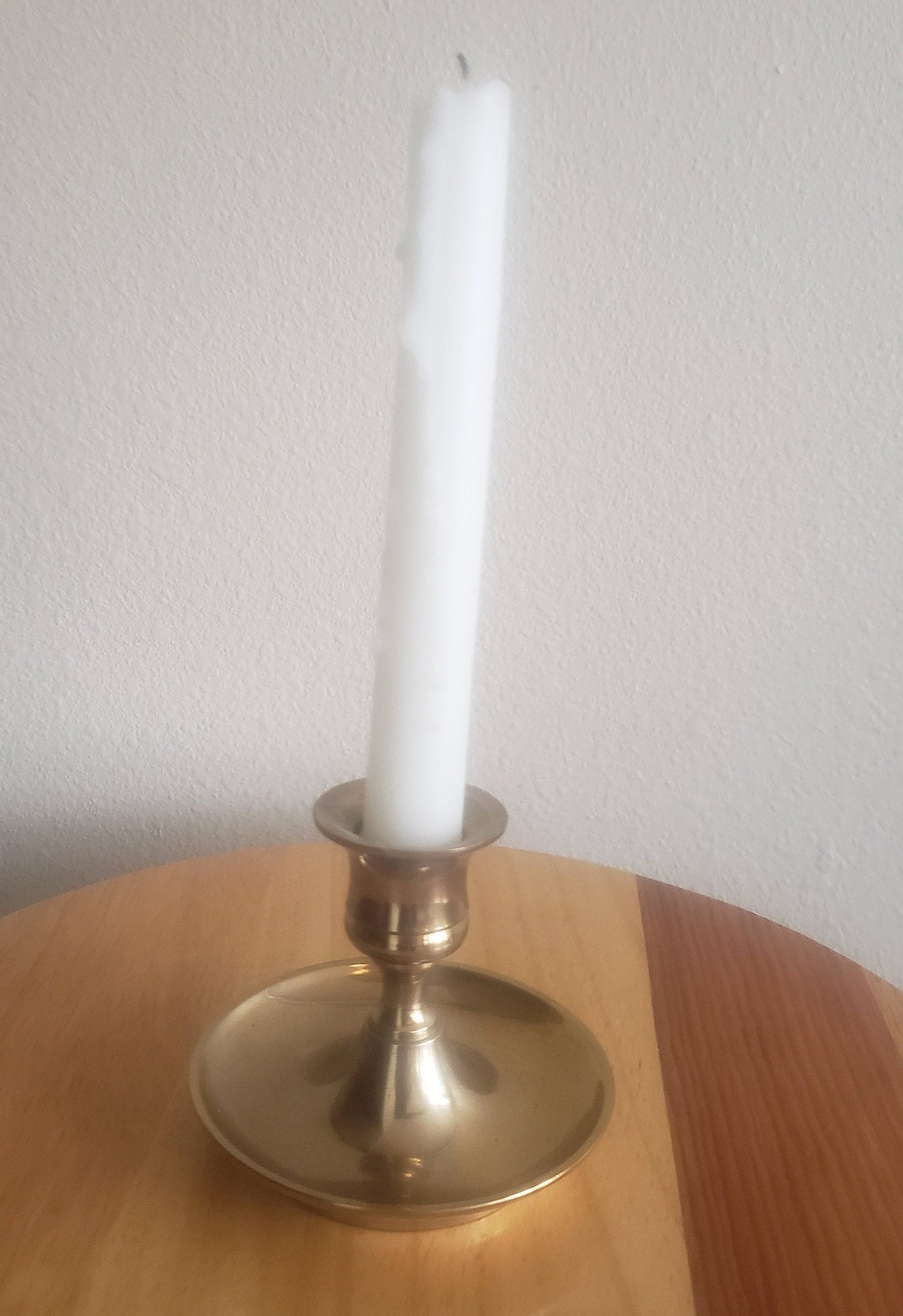 Vintage Solid Brass Candlestick Holder