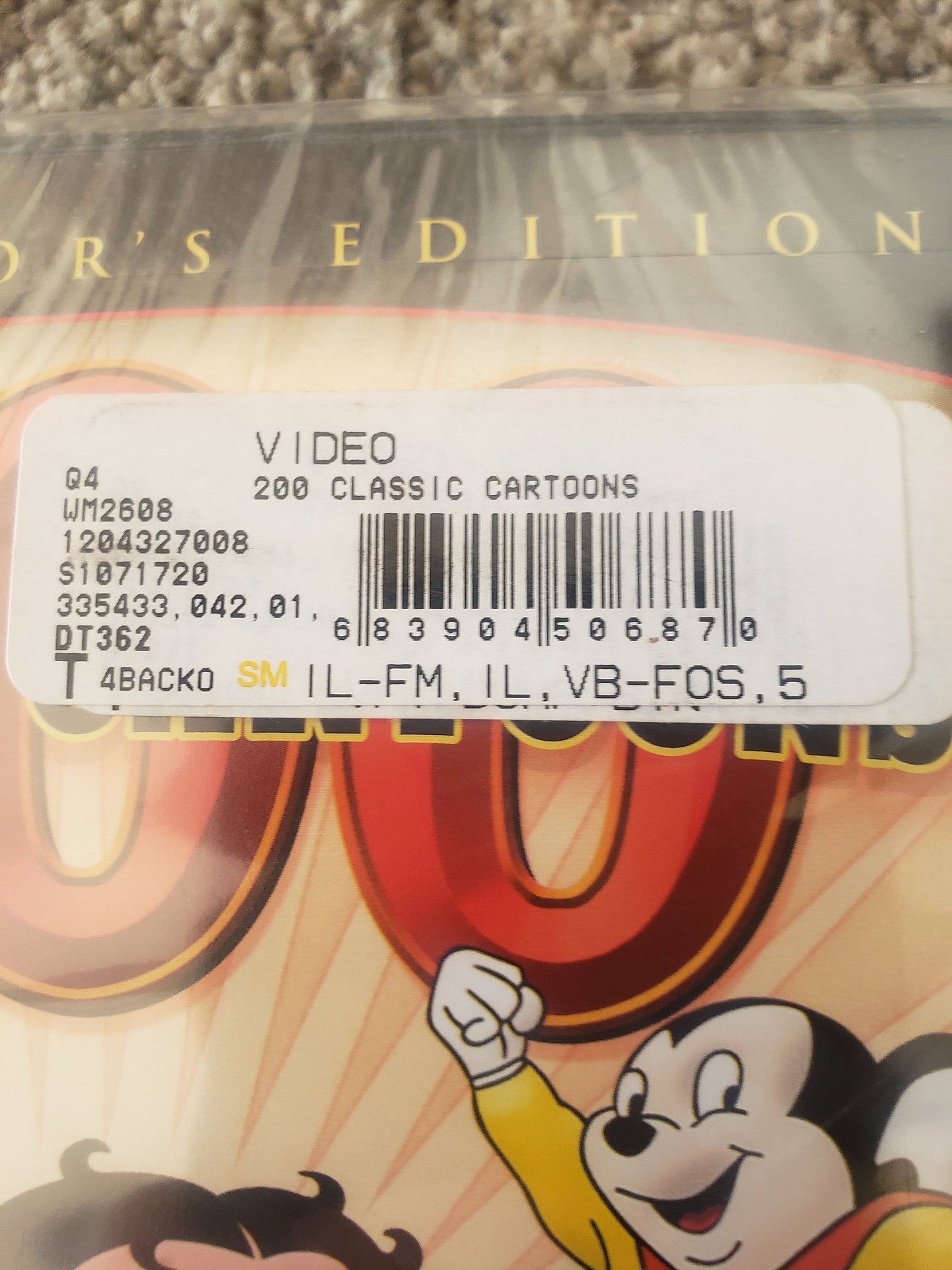 200 Classic Cartoons Collectors Edition 4 Disc Set
