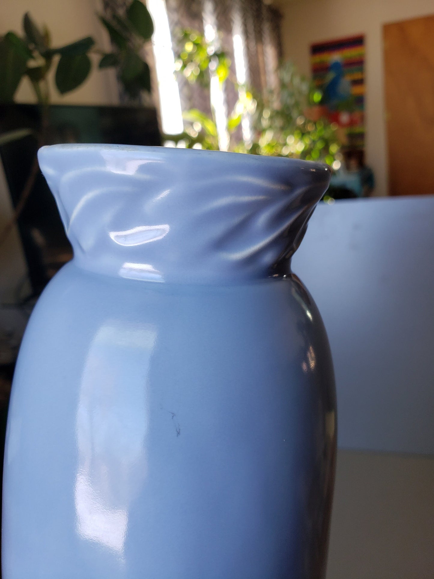 Vintage Vernonware Periwinkle Blue Pitcher