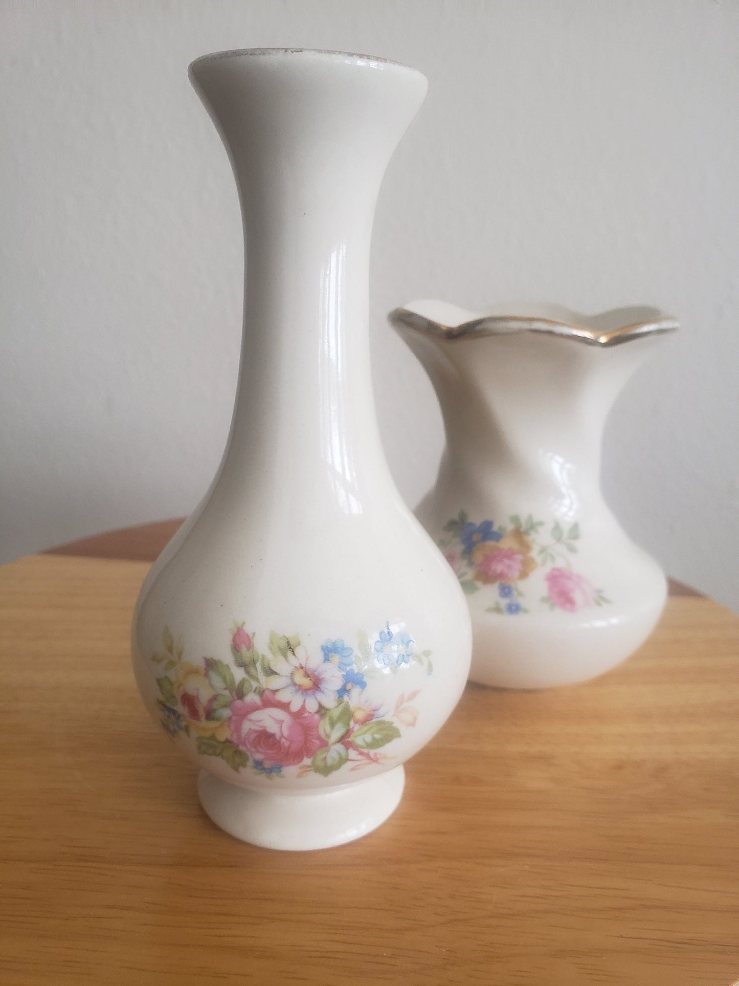 Vintage 4" and 6" Marco Pottery Bud Vases- Set of 2