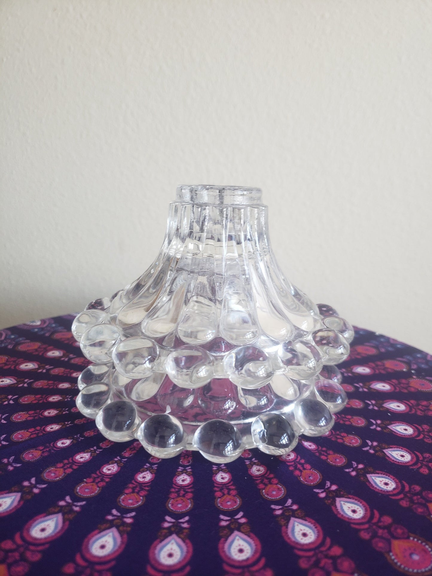 Vintage Anchor Hocking "Boopie" Candlestick Holders - Set of 2
