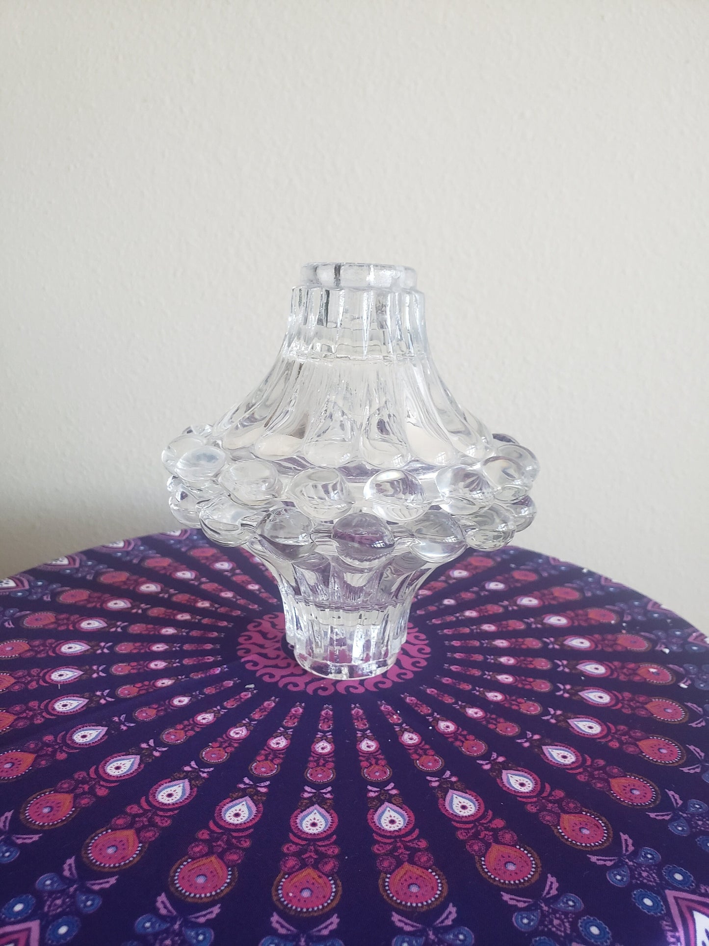 Vintage Anchor Hocking "Boopie" Candlestick Holders - Set of 2