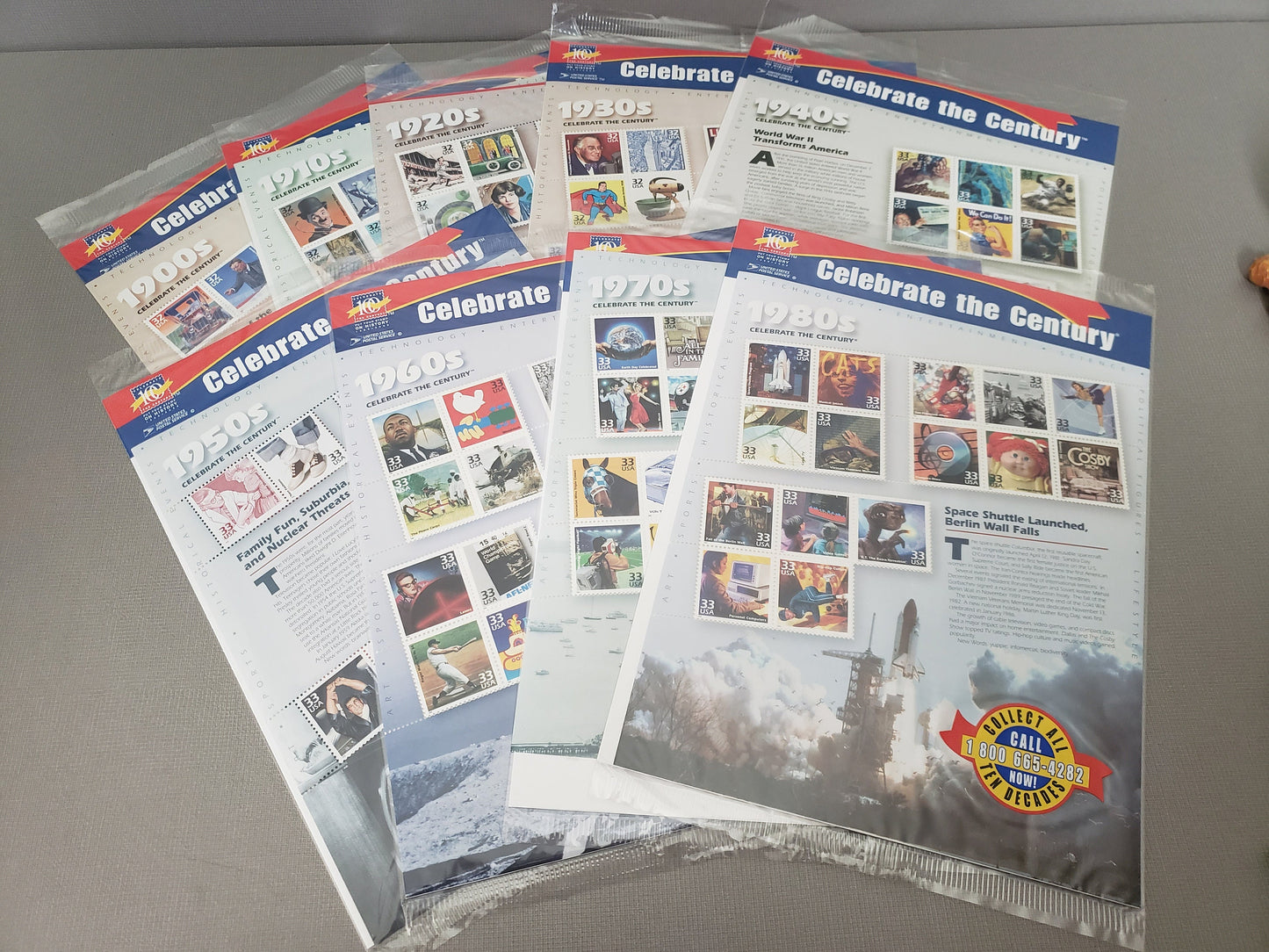 Vintage Stamp Collection Set