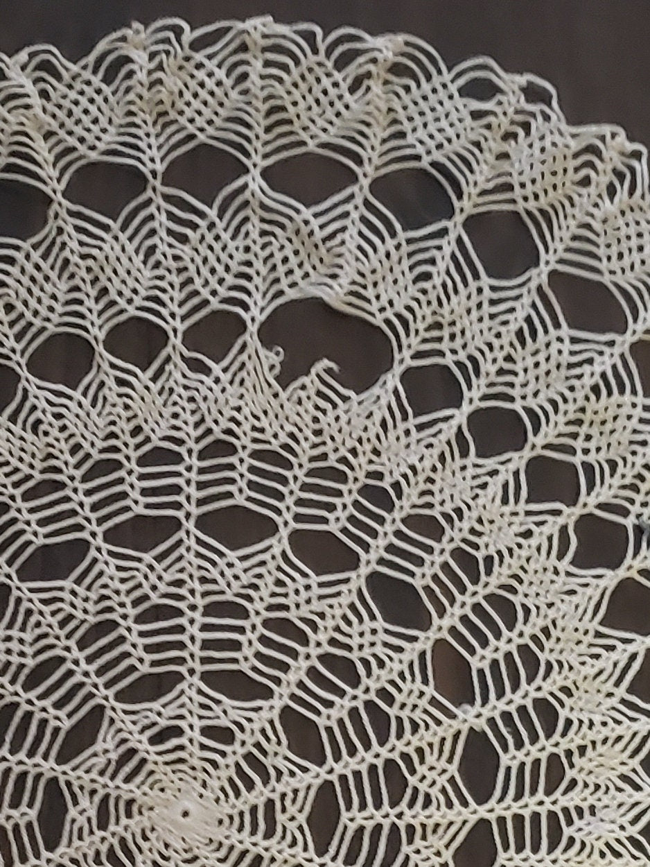 Elegant Beige Vintage Doily