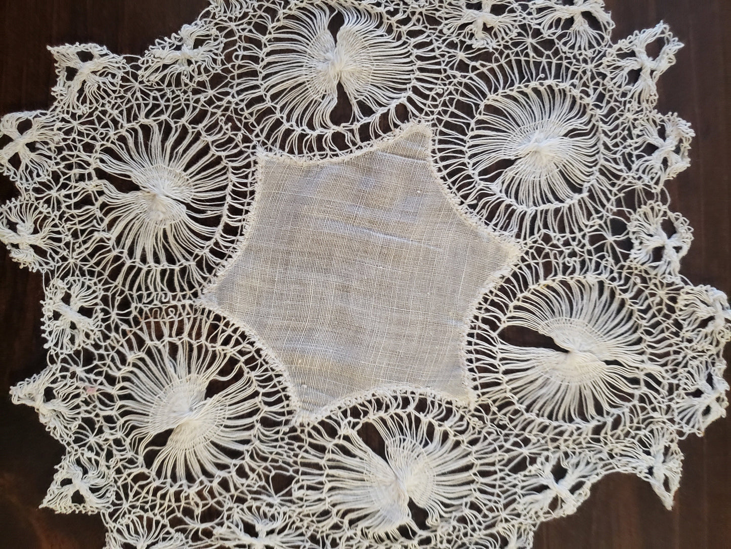 Elegant White Vintage Handmade Lace Doily