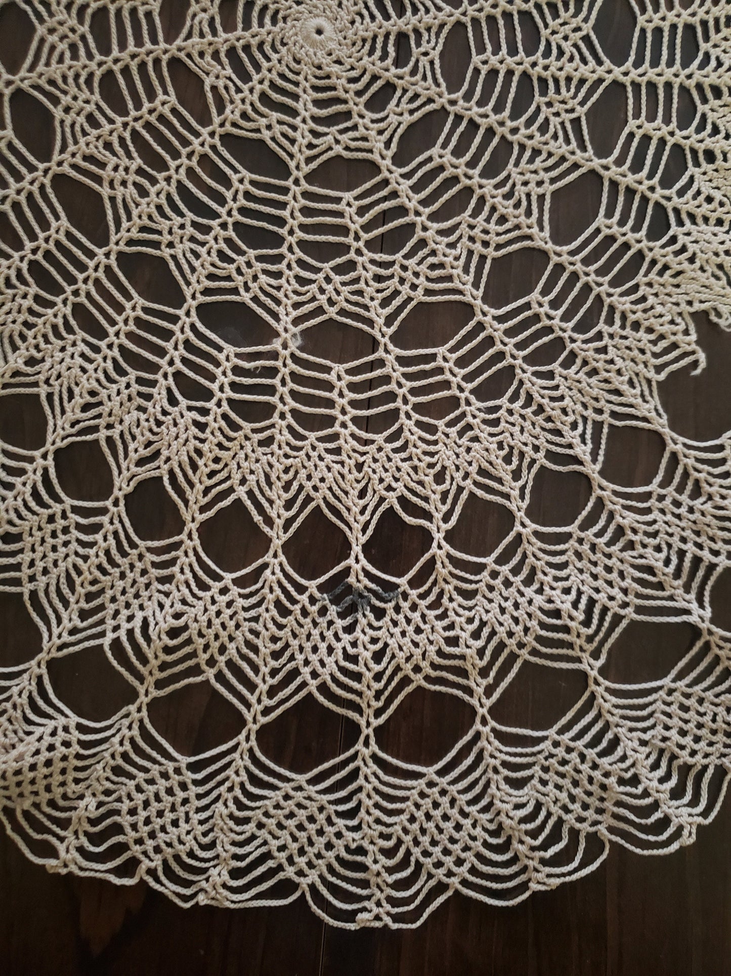 Elegant Beige Vintage Doily