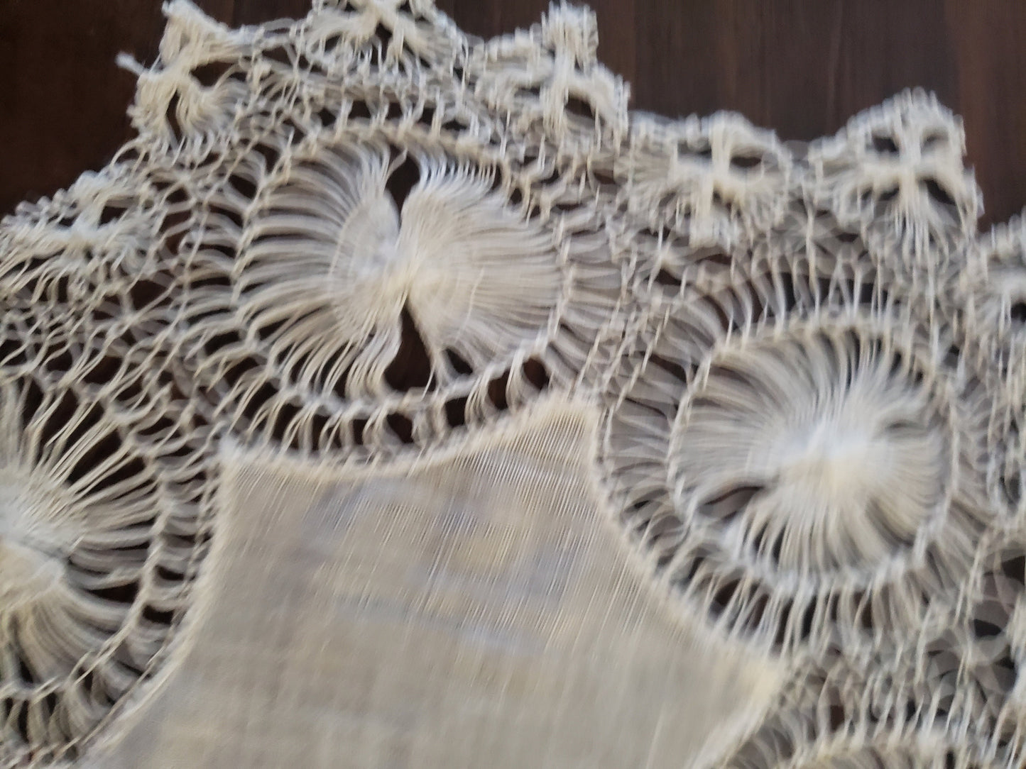 Elegant White Vintage Handmade Lace Doily