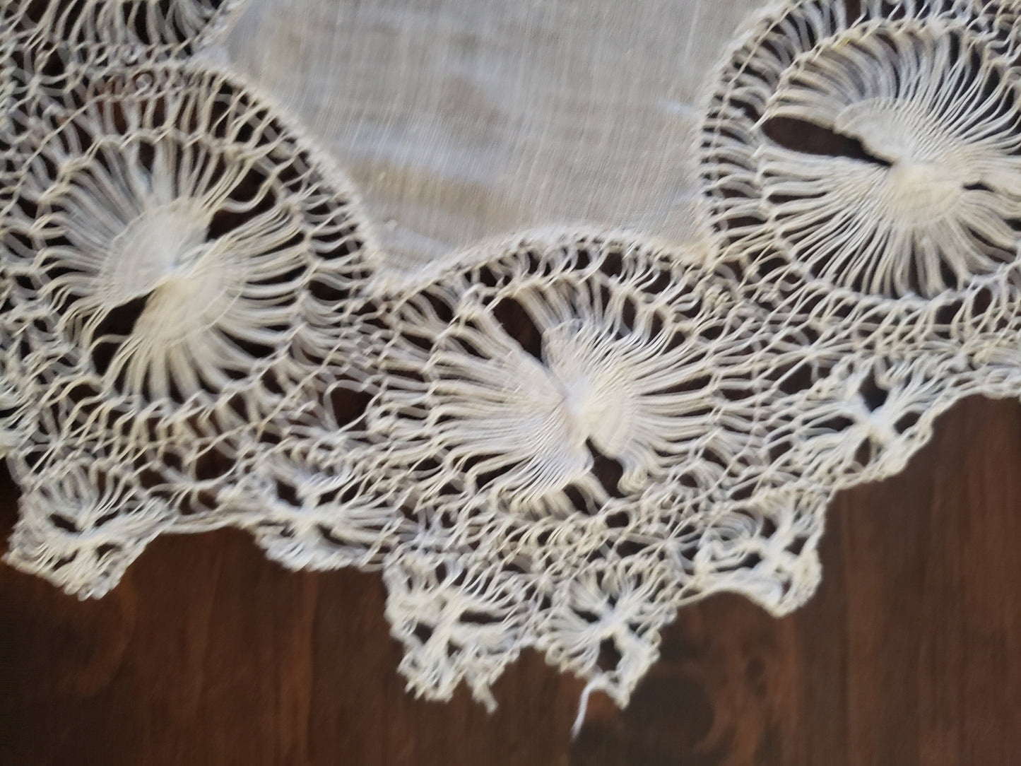 Elegant White Vintage Handmade Lace Doily