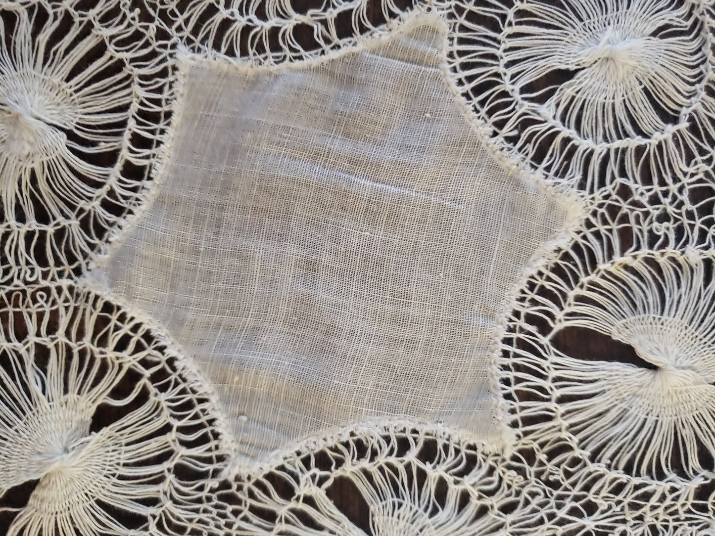 Elegant White Vintage Handmade Lace Doily