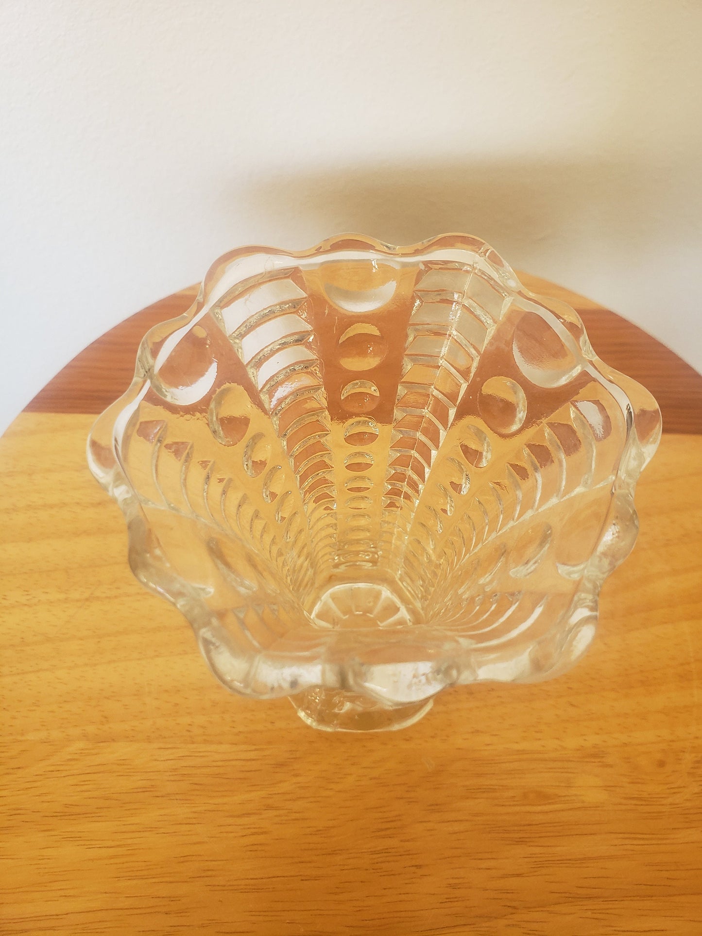 Vintage Ball & Rib Vase