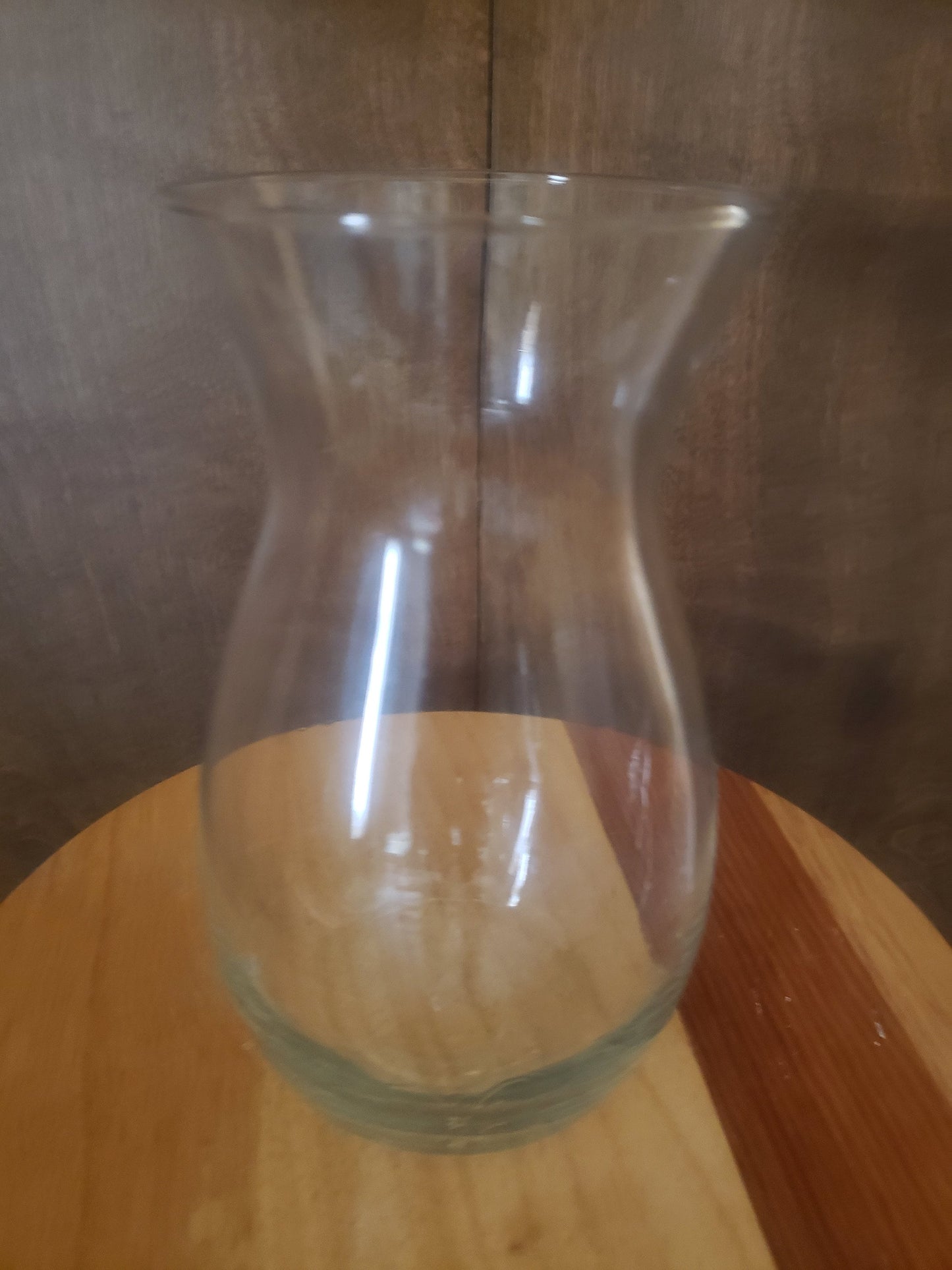 Vintage Curved Glass Vase