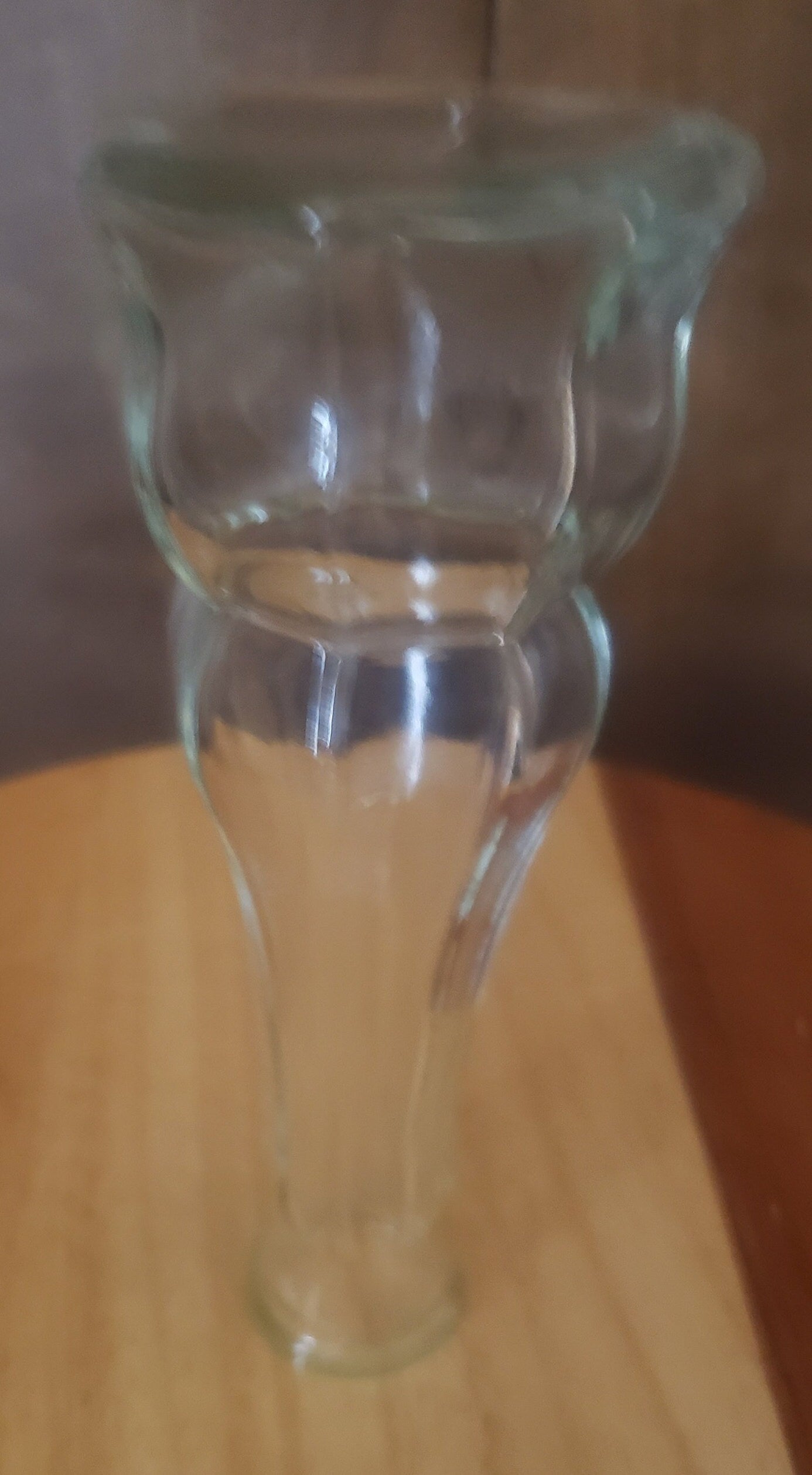 Vintage Clear Glass Bud or Stem Vase
