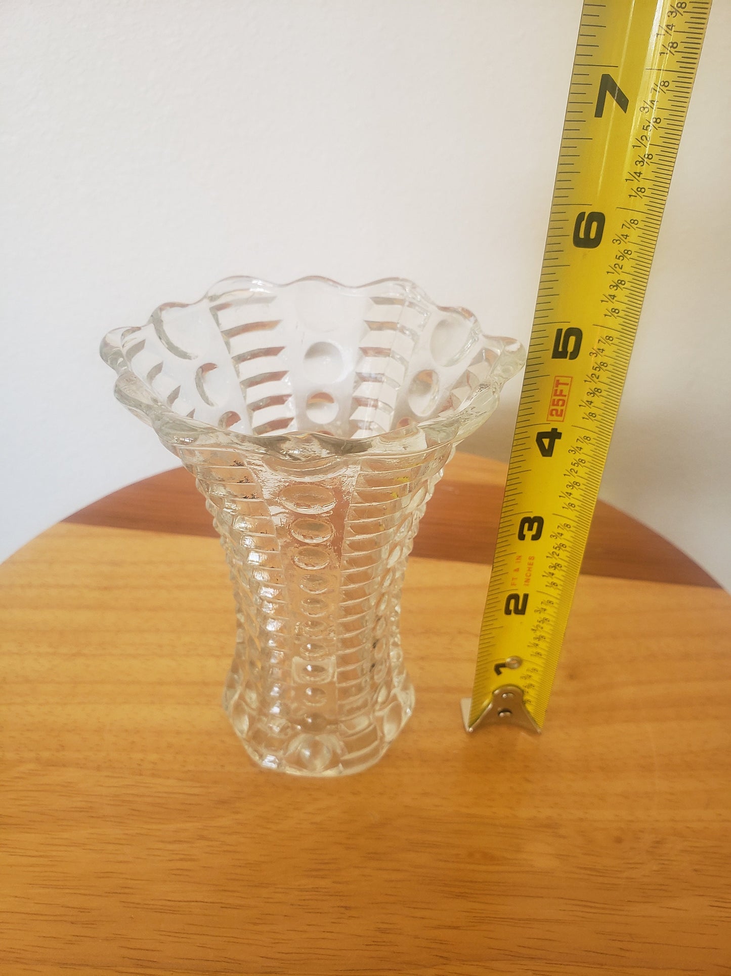 Vintage Ball & Rib Vase