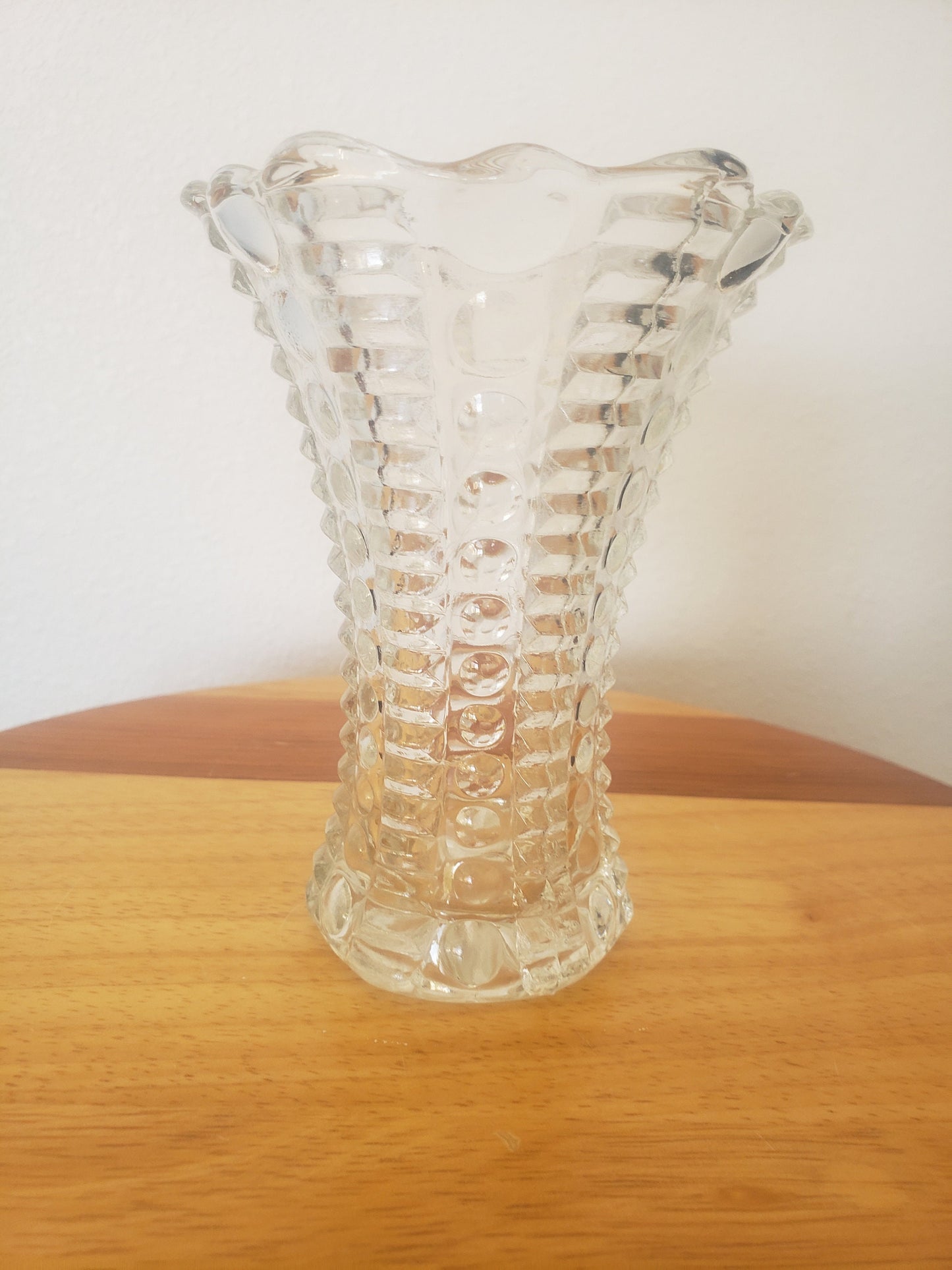 Vintage Ball & Rib Vase