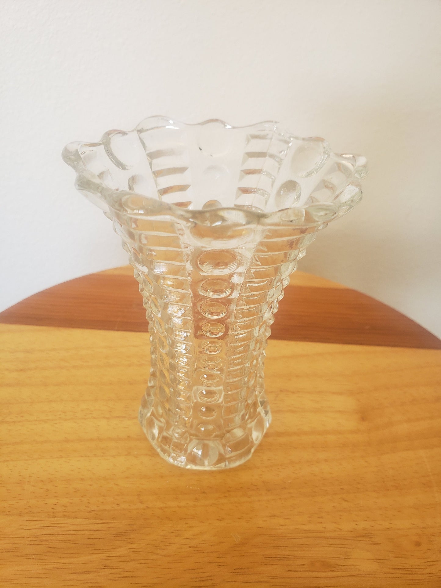Vintage Ball & Rib Vase