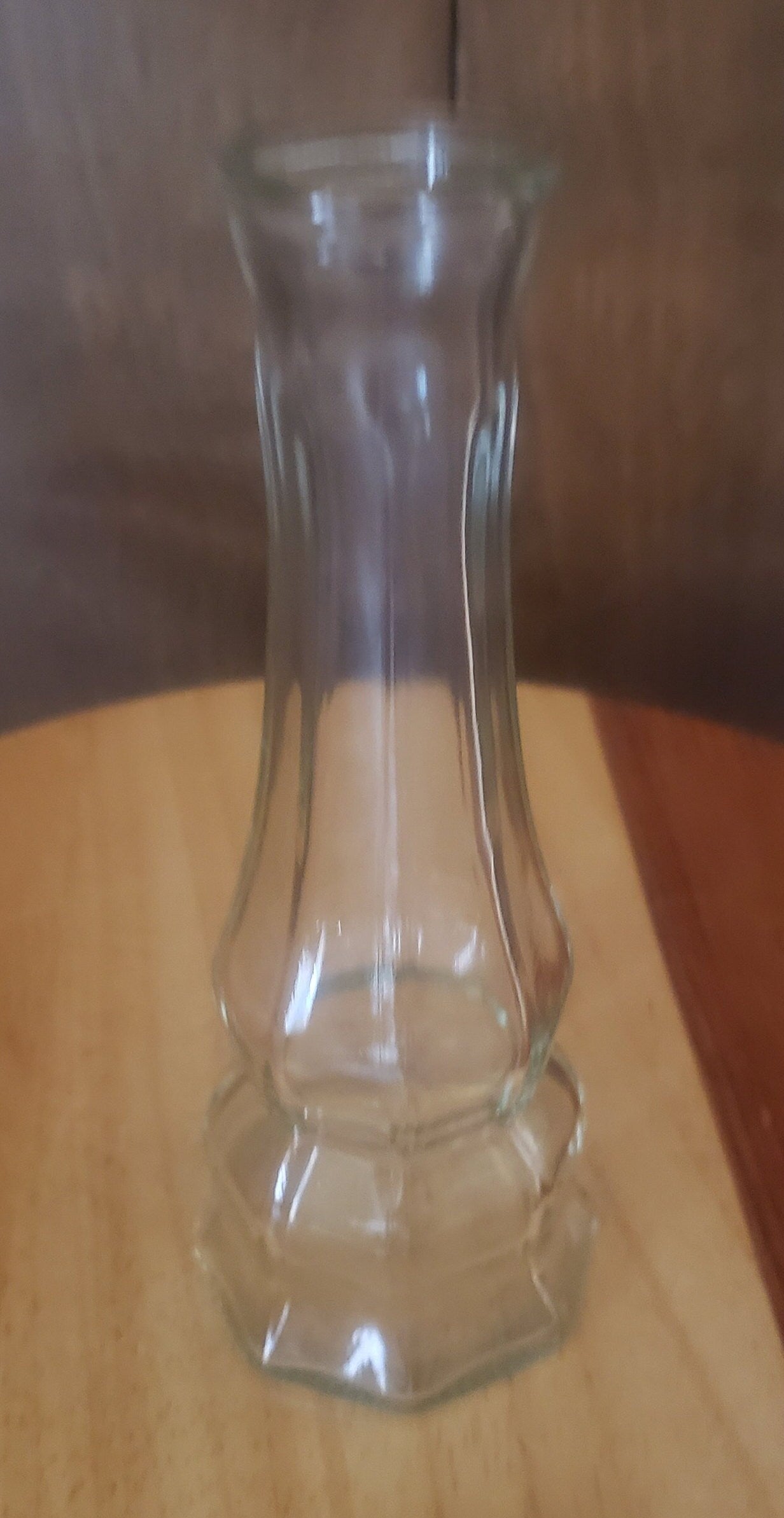Vintage Clear Glass Bud or Stem Vase
