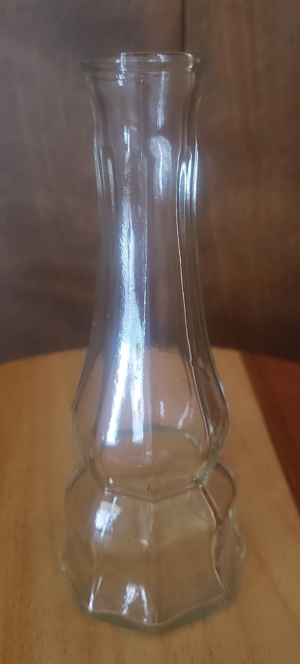 Vintage Clear Glass Bud or Stem Vase