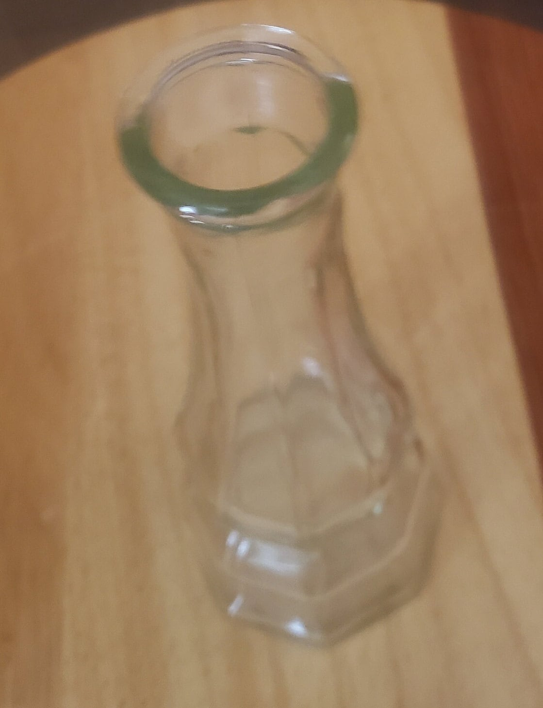 Vintage Clear Glass Bud or Stem Vase
