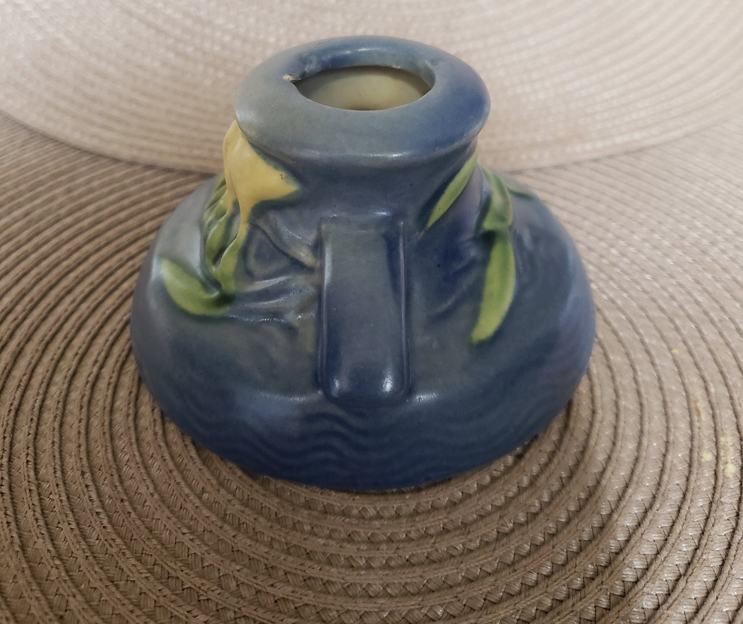 Roseville Pottery Freesia 1160-2" Candle Holder.