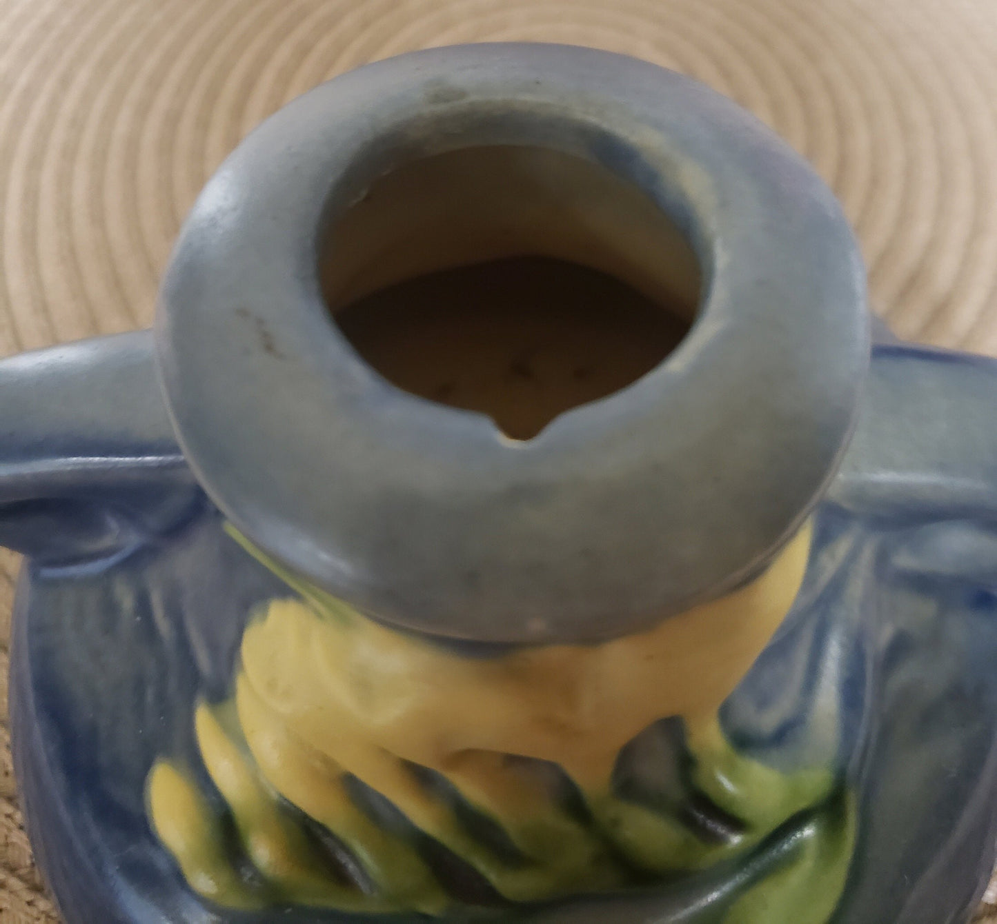 Roseville Pottery Freesia 1160-2" Candle Holder.
