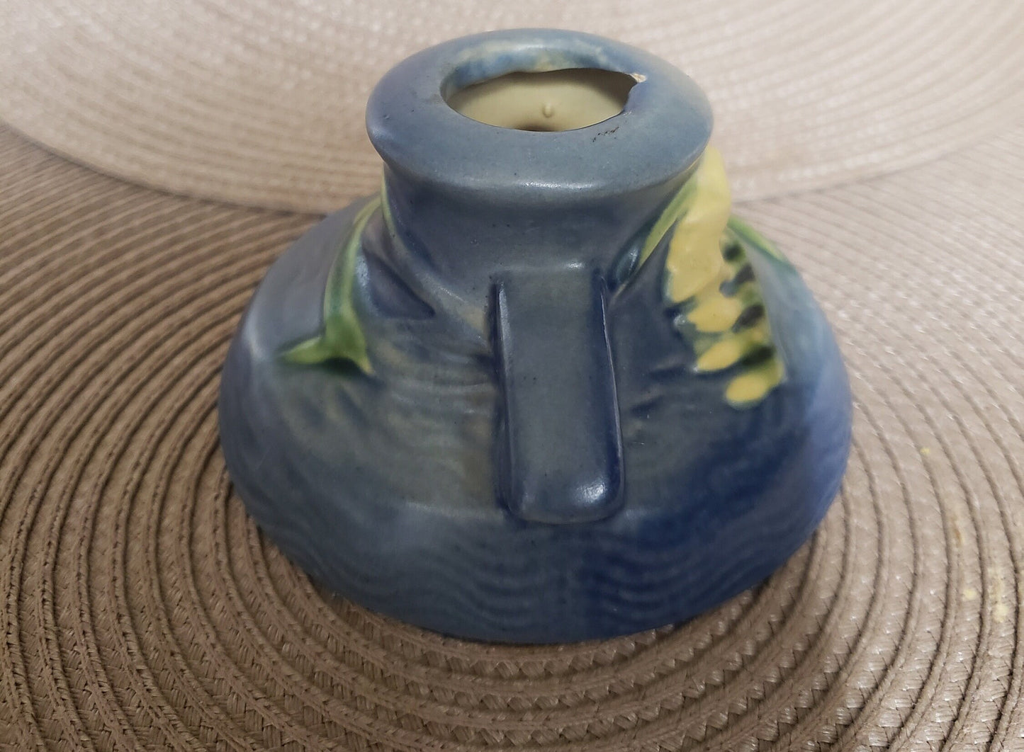 Roseville Pottery Freesia 1160-2" Candle Holder.