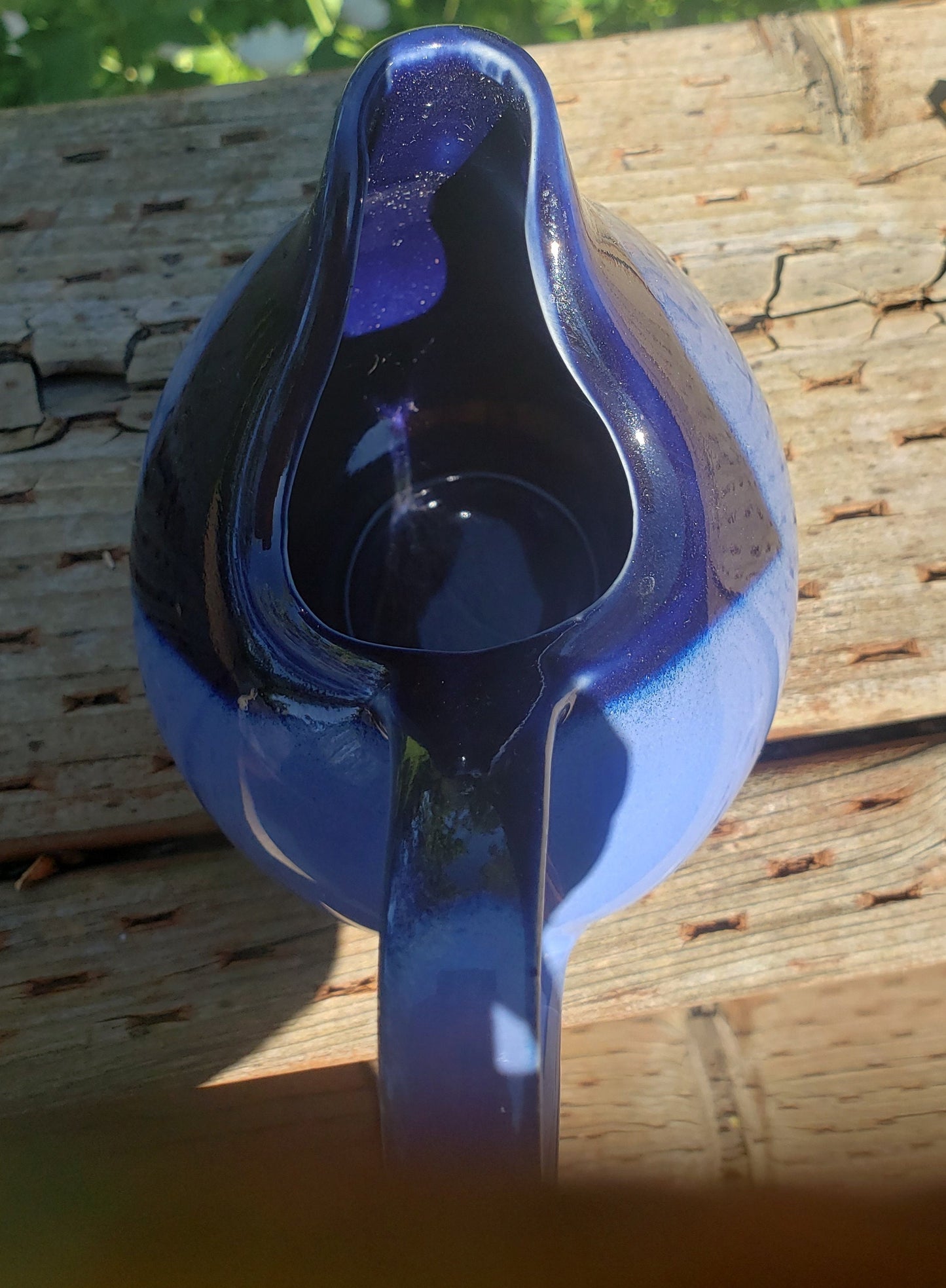 Sango Nova Blue Kitchen Creamer Pitcher 4934