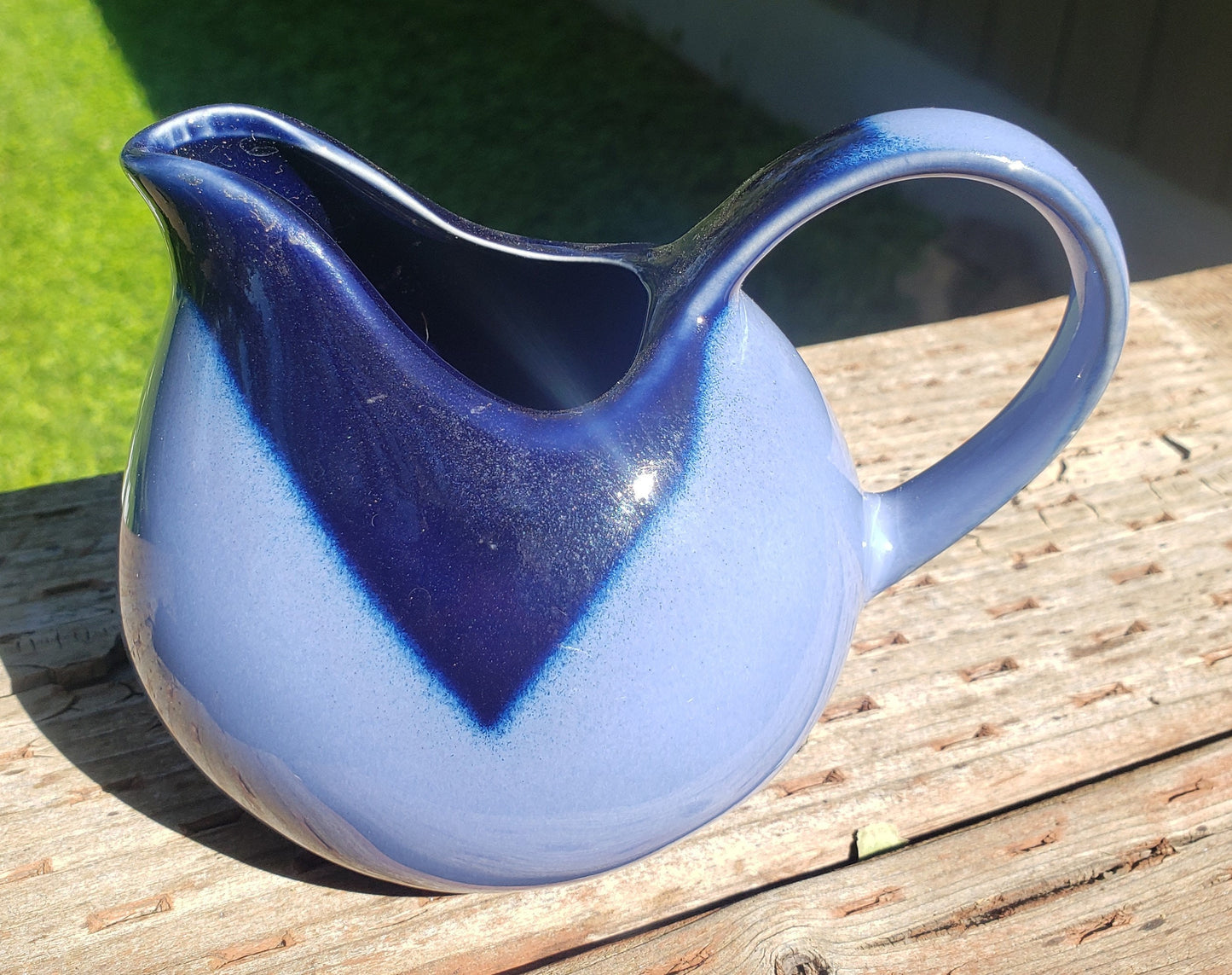 Sango Nova Blue Kitchen Creamer Pitcher 4934